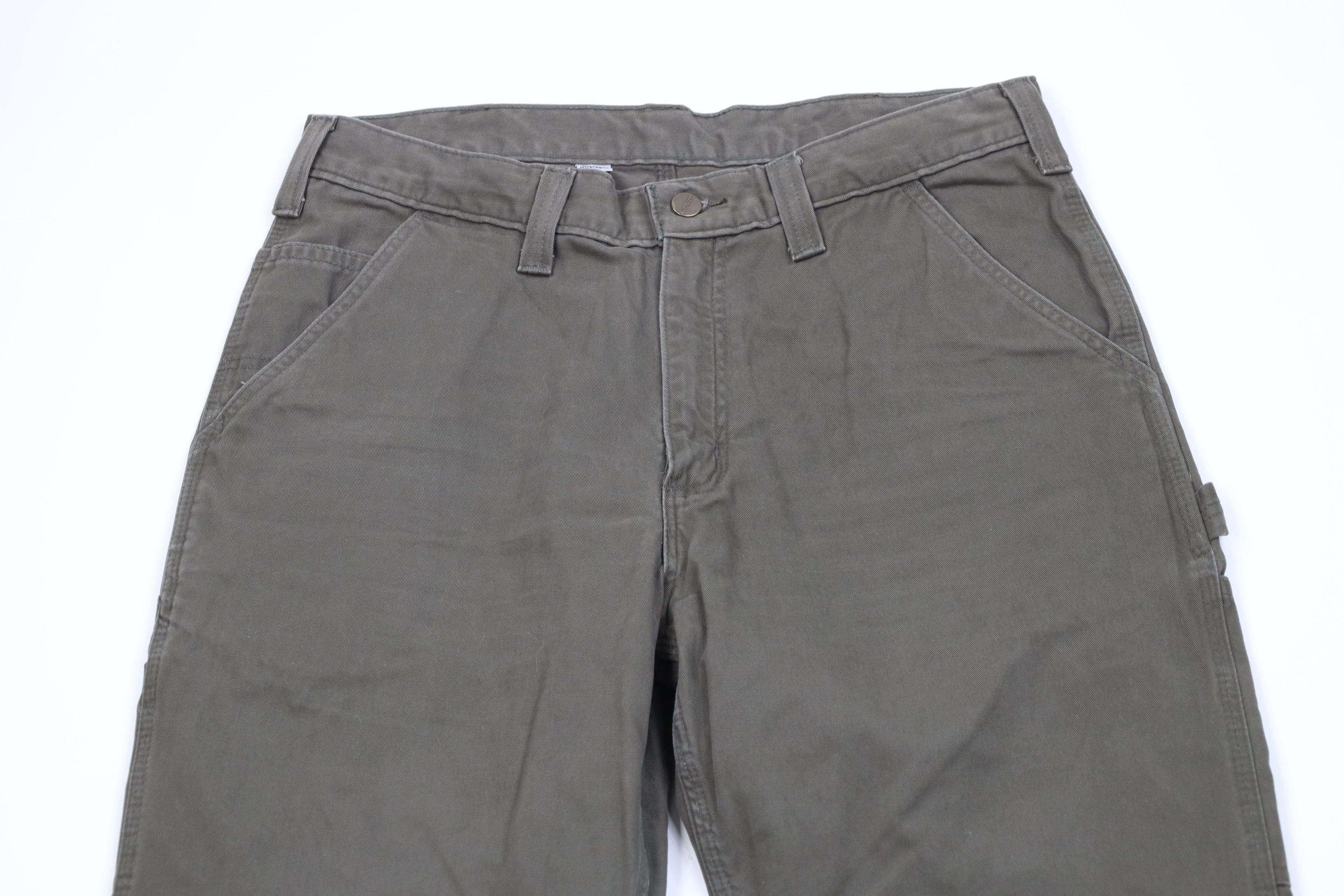 Carhartt Vintage Y2K Carhartt Spell Out Wide Leg Dungaree Chino Pants Size US 34 / EU 50 - 2 Thumbnail