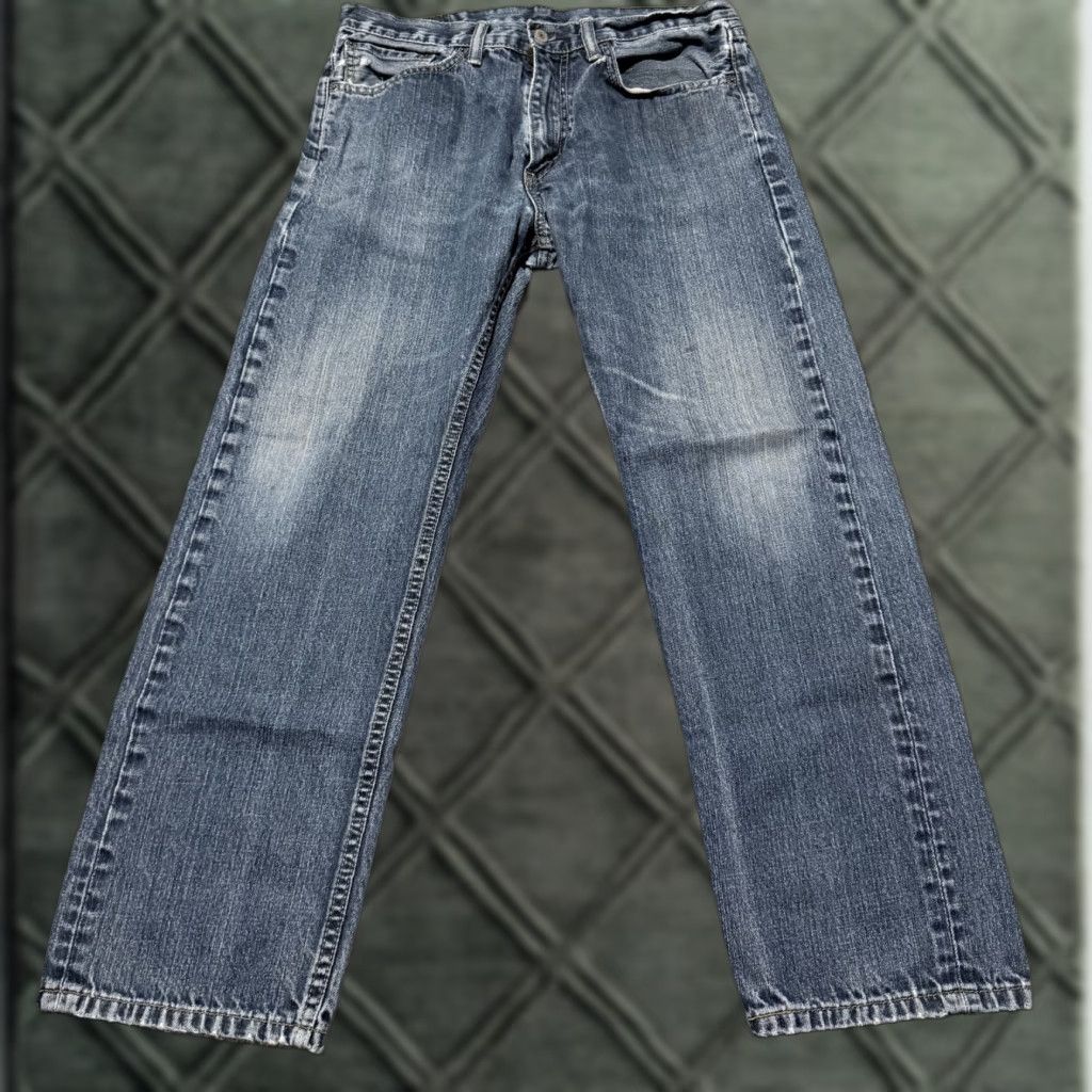 Levi's Levi’s 505 Jeans Men Blue Denim Mid-Rise Classic Straight Zip Fly - 32x27 Size US 32 / EU 48 - 1 Thumbnail