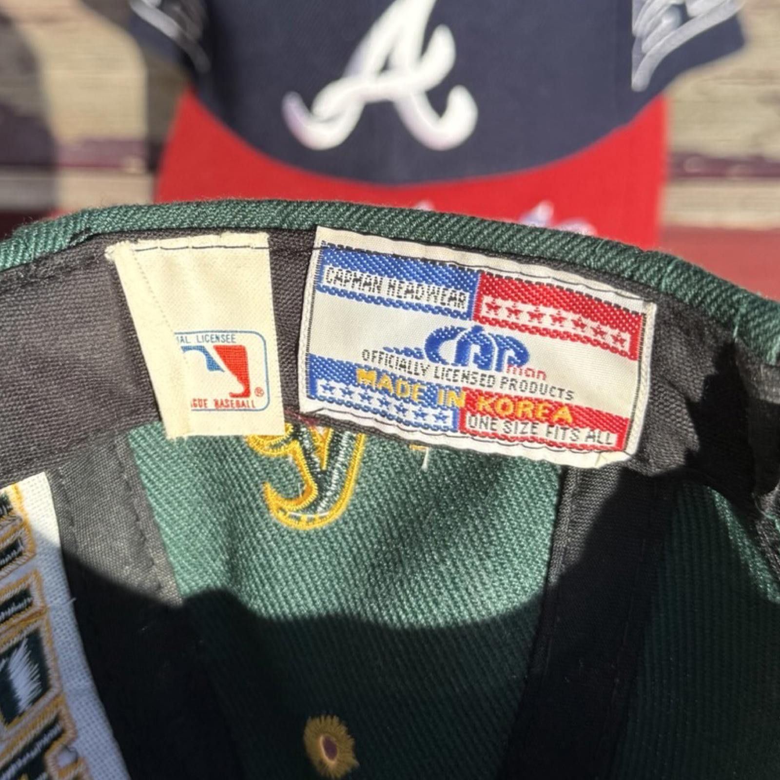 Designer 90s Oakland Athletics Hat Size ONE SIZE - 8 Thumbnail
