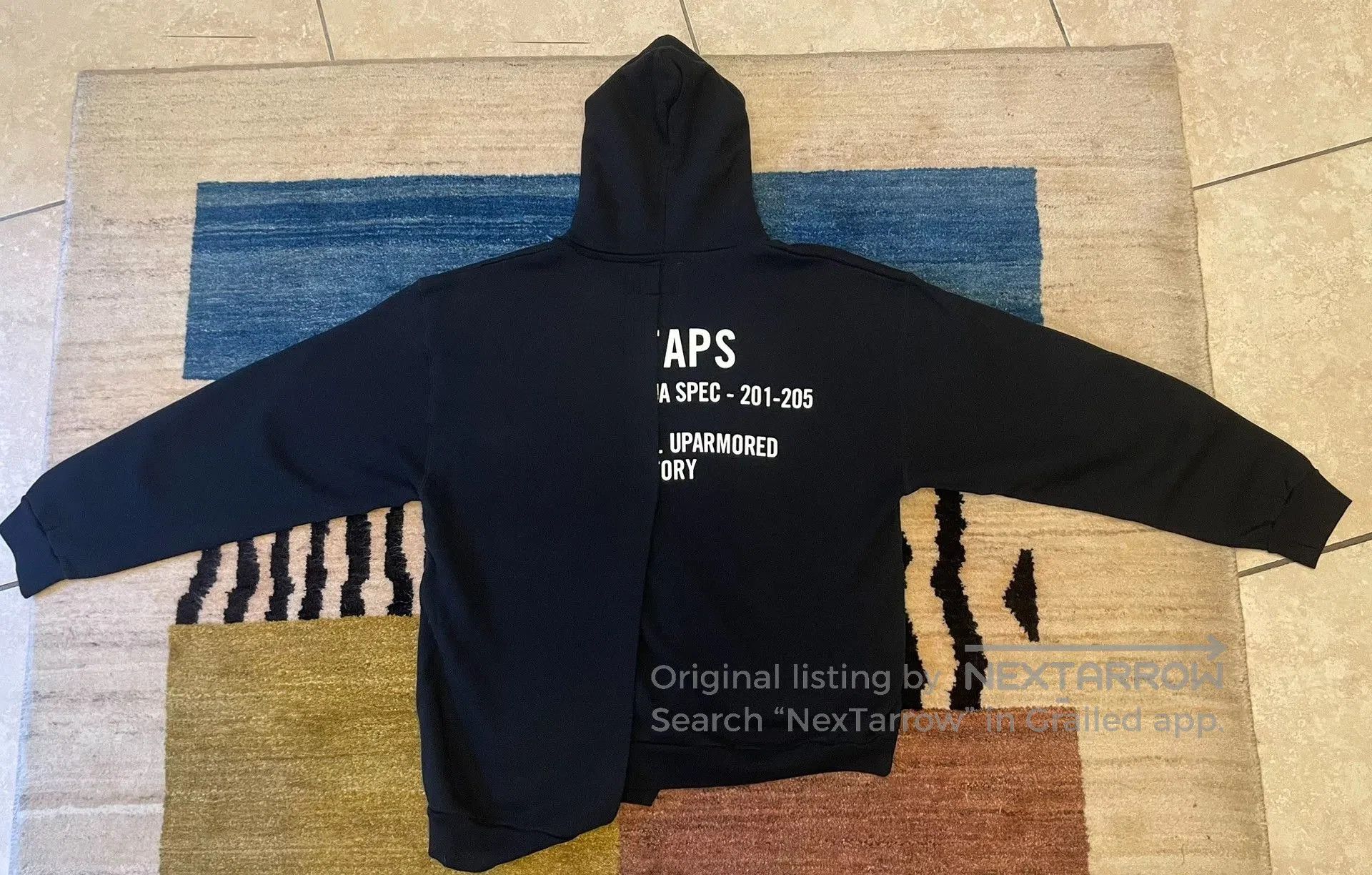 Wtaps Wtaps Men's Hooded Paneled Sweatshirt. Size US L / EU 52-54 / 3 - 5 Thumbnail