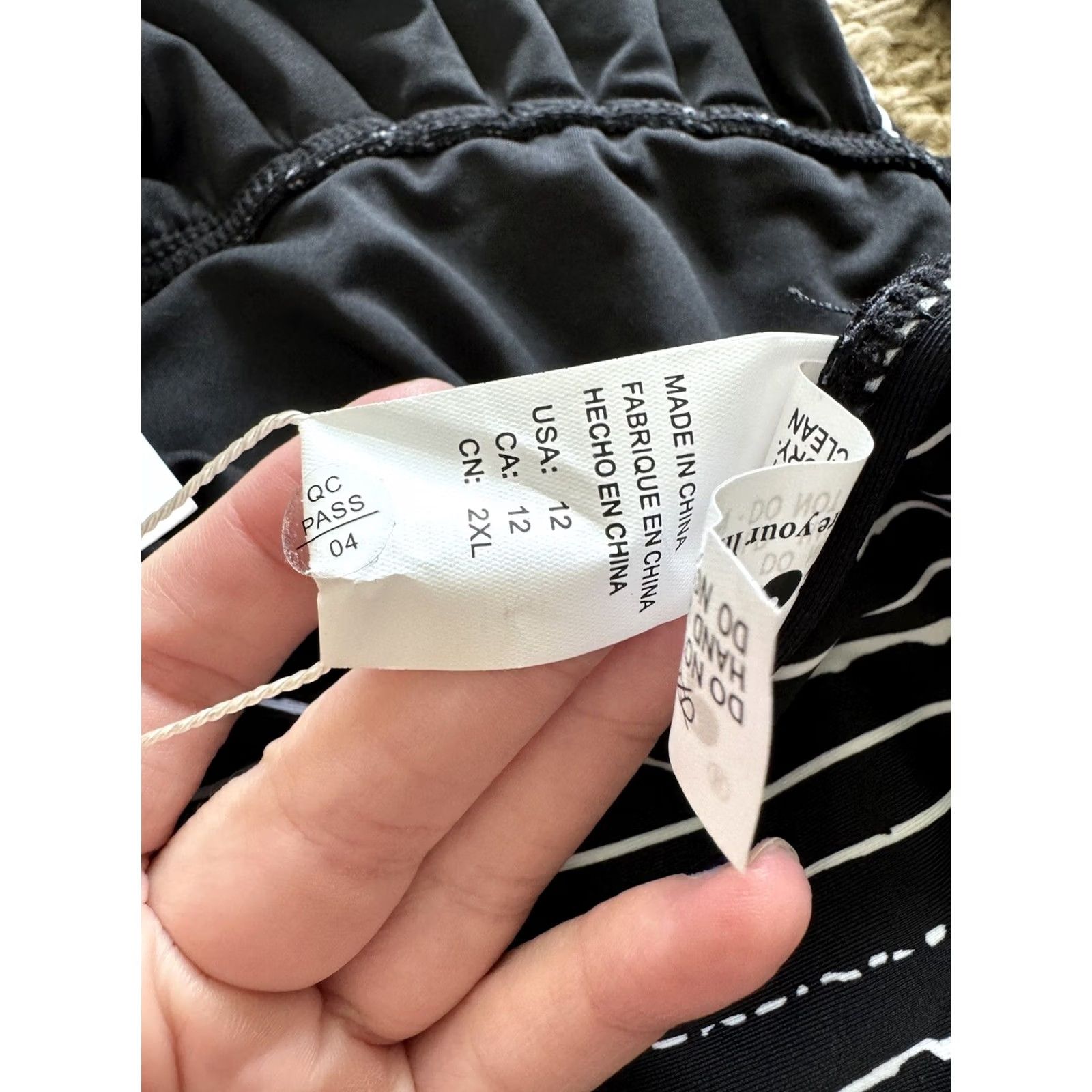 Bather COCOSHIP One Piece Retro Backless Bather High-Waisted Swimsuit 12 Women's Black & White Striped Halter Adjustable Strap Built-In Bra Size ONE SIZE - 8 Thumbnail