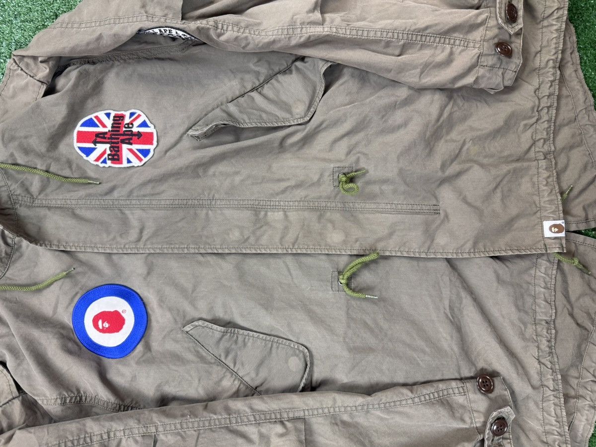 Bape RARE 2009 bape x the who UK flagM51 Fishtail Parka SZ M Size US M / EU 48-50 / 2 - 2 Thumbnail