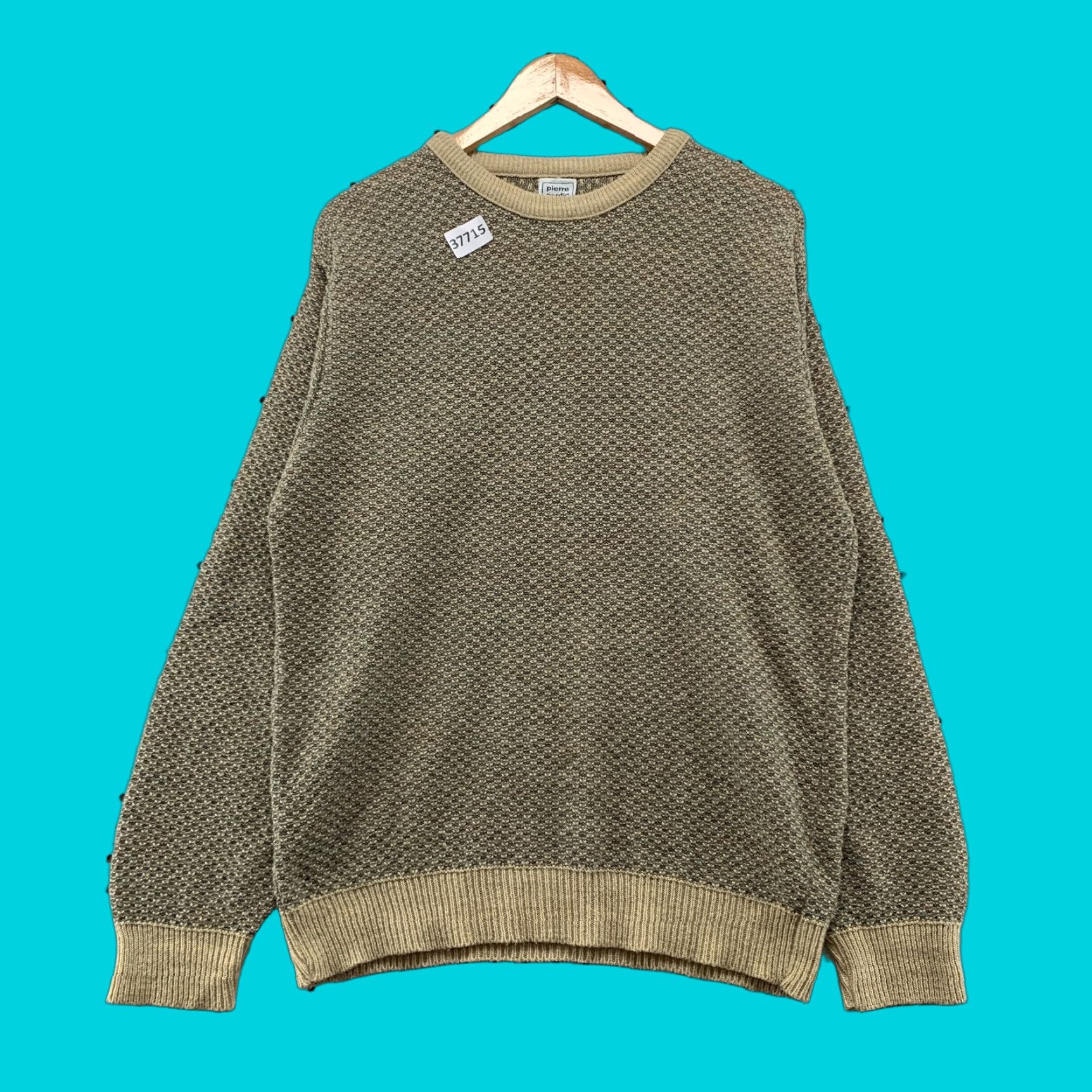 Pierre Cardin Vintage Pierre Cardin Knit Sweater Mens Medium Pullover Crew Neck Brown Beige 90s Retro Holiday Gift Size US M / EU 48-50 / 2 - 1 Thumbnail