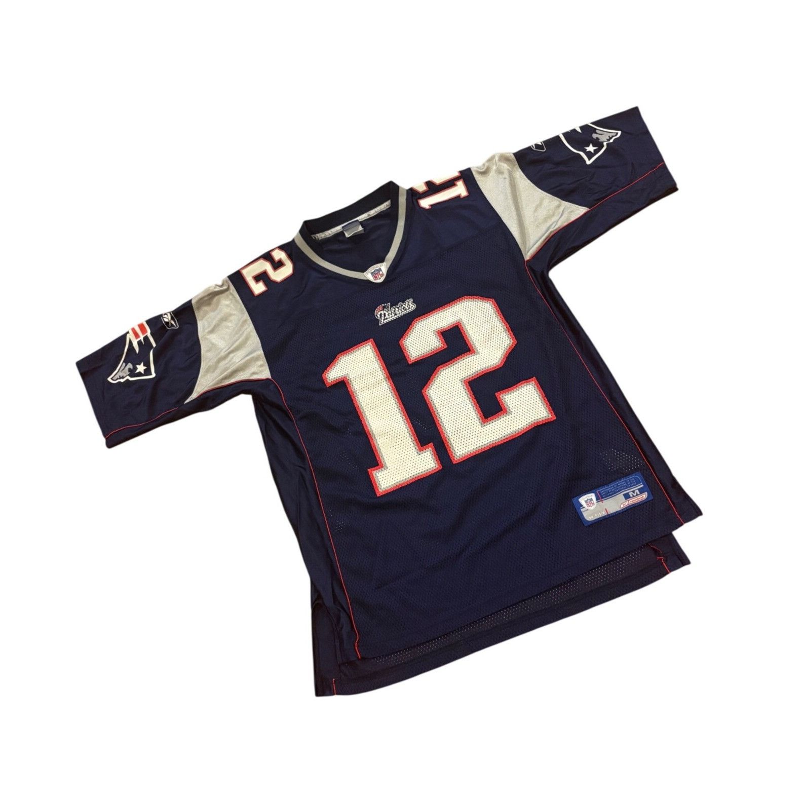 Reebok Reebok New England Patriots Tom Brady #12 Blue NFL Football Size US M / EU 48-50 / 2 - 3 Thumbnail