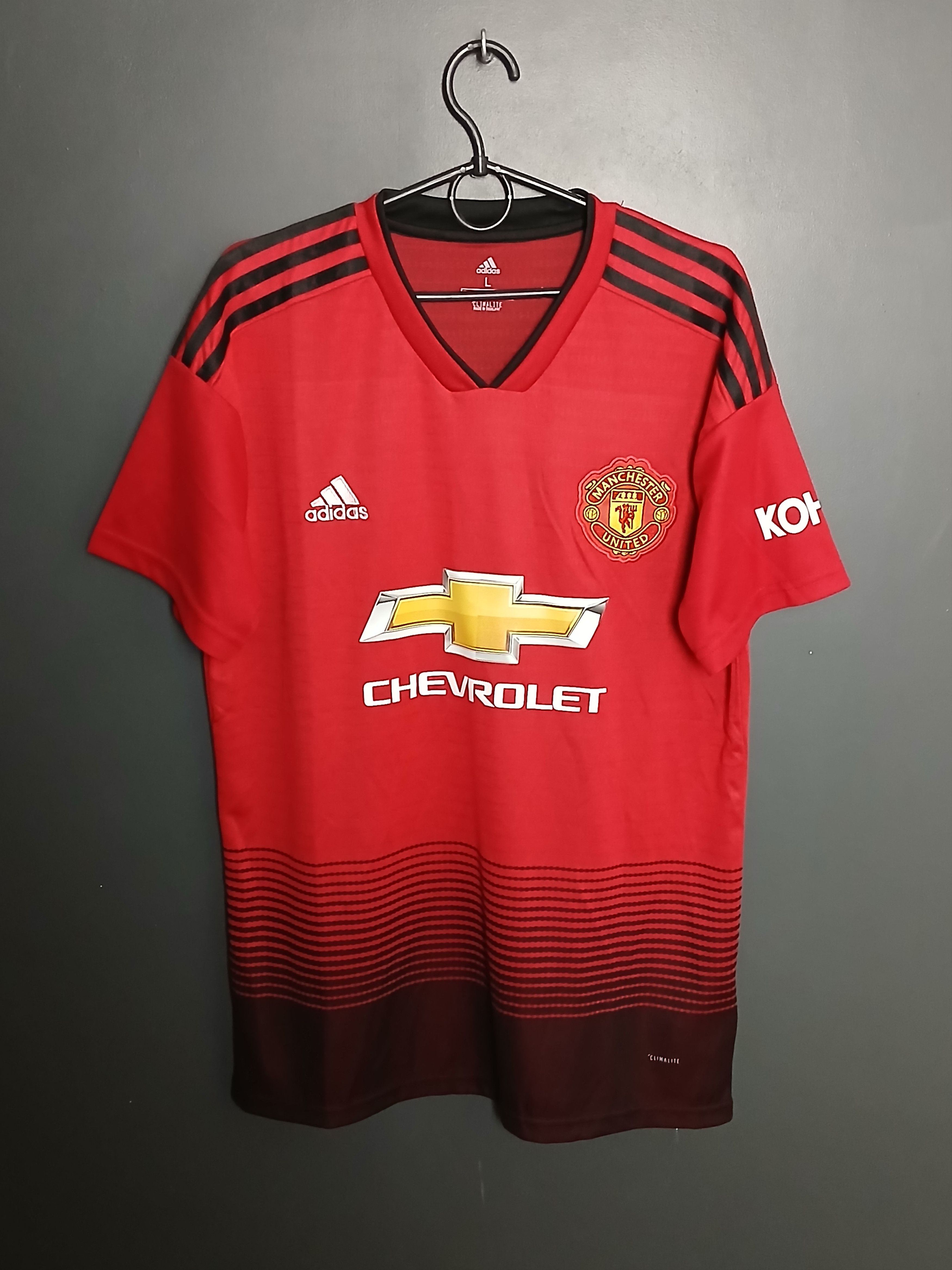 Adidas Manchester United 18/19 Home Football Jersey T-Shirt Size US L / EU 52-54 / 3 - 1 Thumbnail