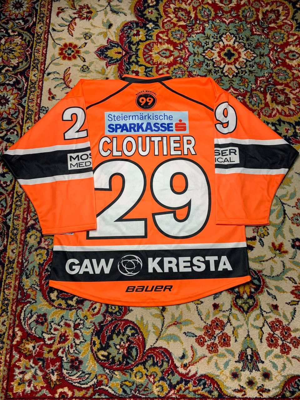 NHL × Vintage GRAZ 99ERS FREDERIC CLOUTIER AUSTRIA ICE HOCKEY JERSEY Size US L / EU 52-54 / 3 - 6 Thumbnail