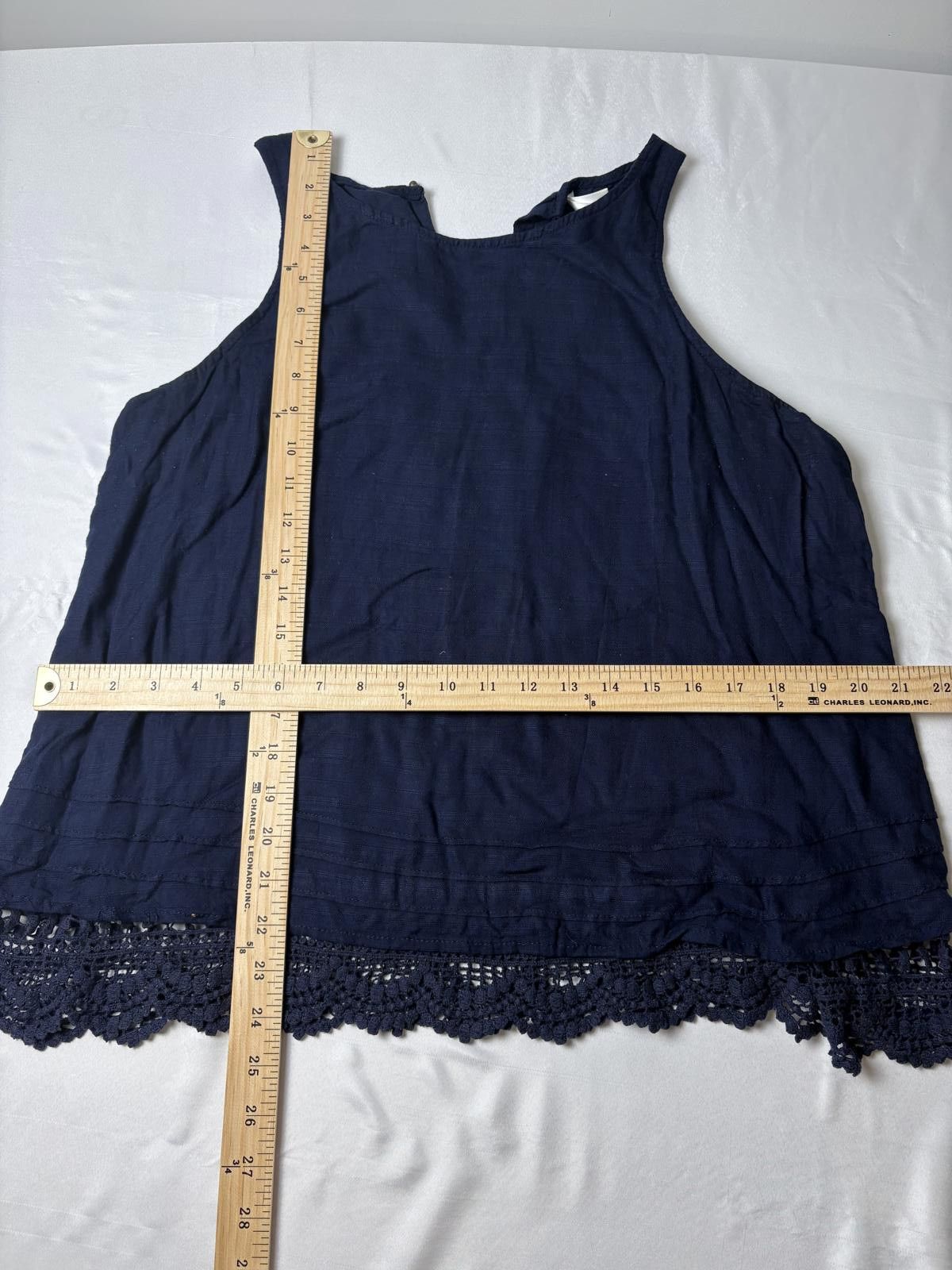 Target Basics Navy tunic with crochet detail Size XXL / US 16-18 / IT 52-54 - 5 Thumbnail