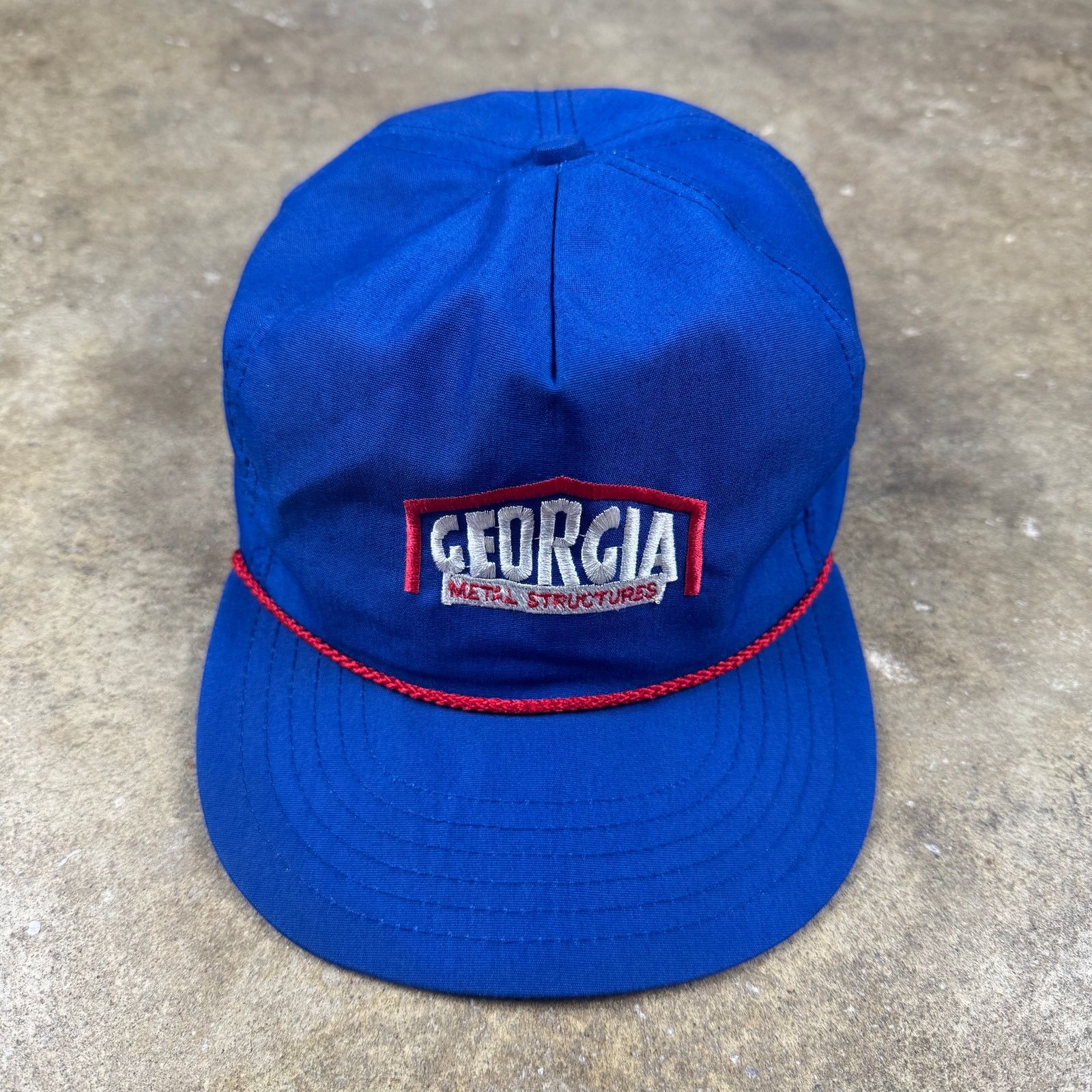 Other Vintage Georgia Metal Structures Hat Blue Red Snapback USA Size ONE SIZE - 1 Thumbnail