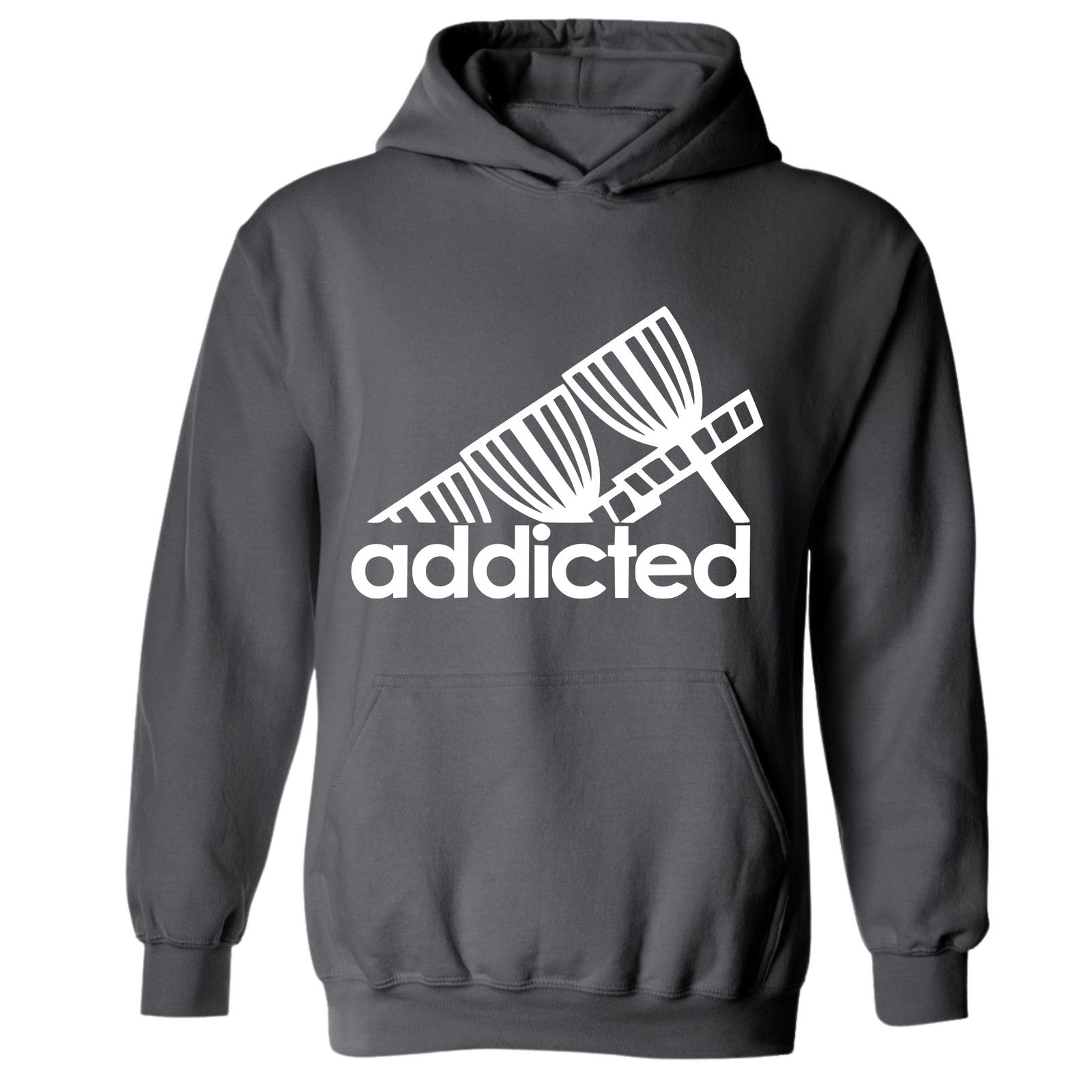 Gildan Disc Golf Hoodie Addicted Discgolfer Athletic Sweatshirt Size US L / EU 52-54 / 3 - 9 Thumbnail