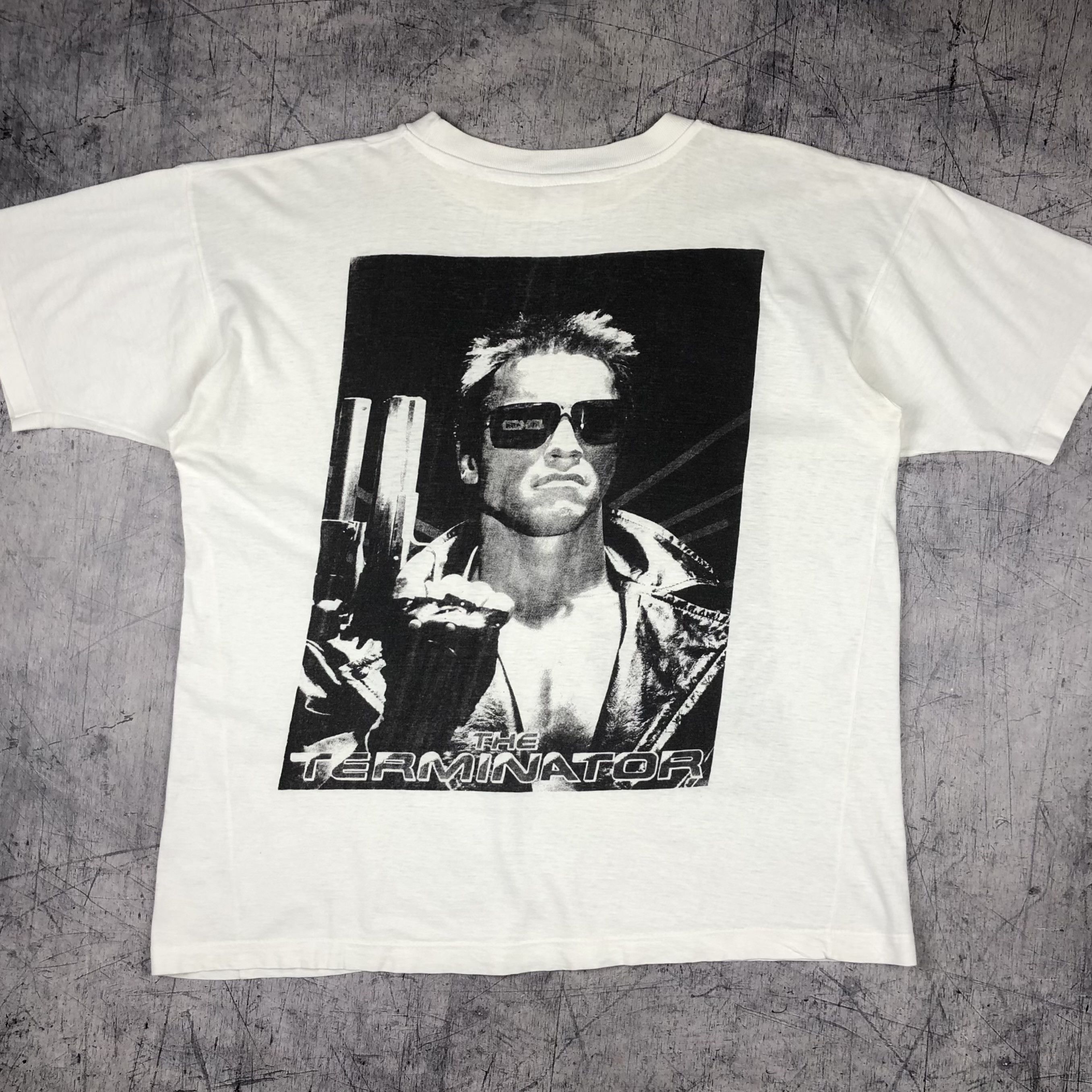 Vintage The Terminator Movie Film Schwarzenegger Rare Vintage Tee Size US L / EU 52-54 / 3 - 14 Thumbnail