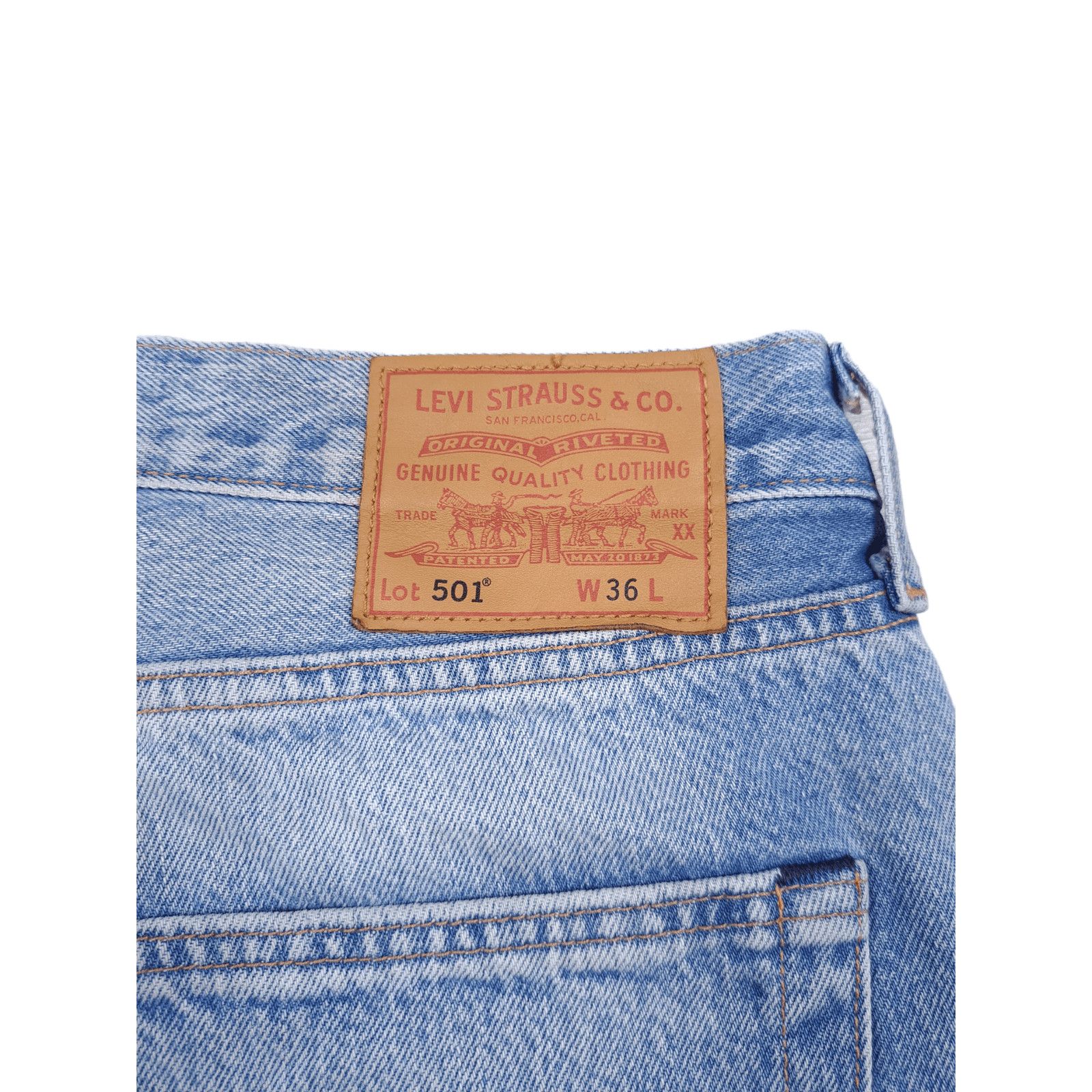 Levi's × Levi's Vintage Clothing Vintage Levis 501 Distressed Ripped Shorts Denim Jorts Size US 36 / EU 52 - 9 Thumbnail