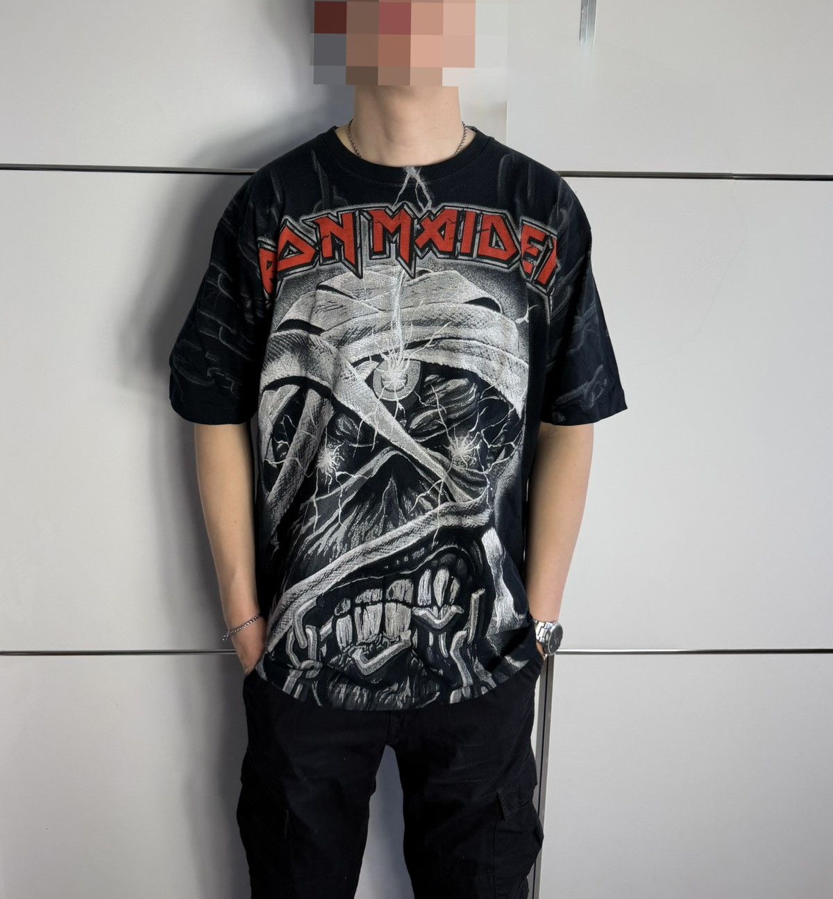 Iron Maiden Iron Maiden Full Print 2008 Vintage Metal Rock T-Shirt Size US L / EU 52-54 / 3 - 1 Thumbnail