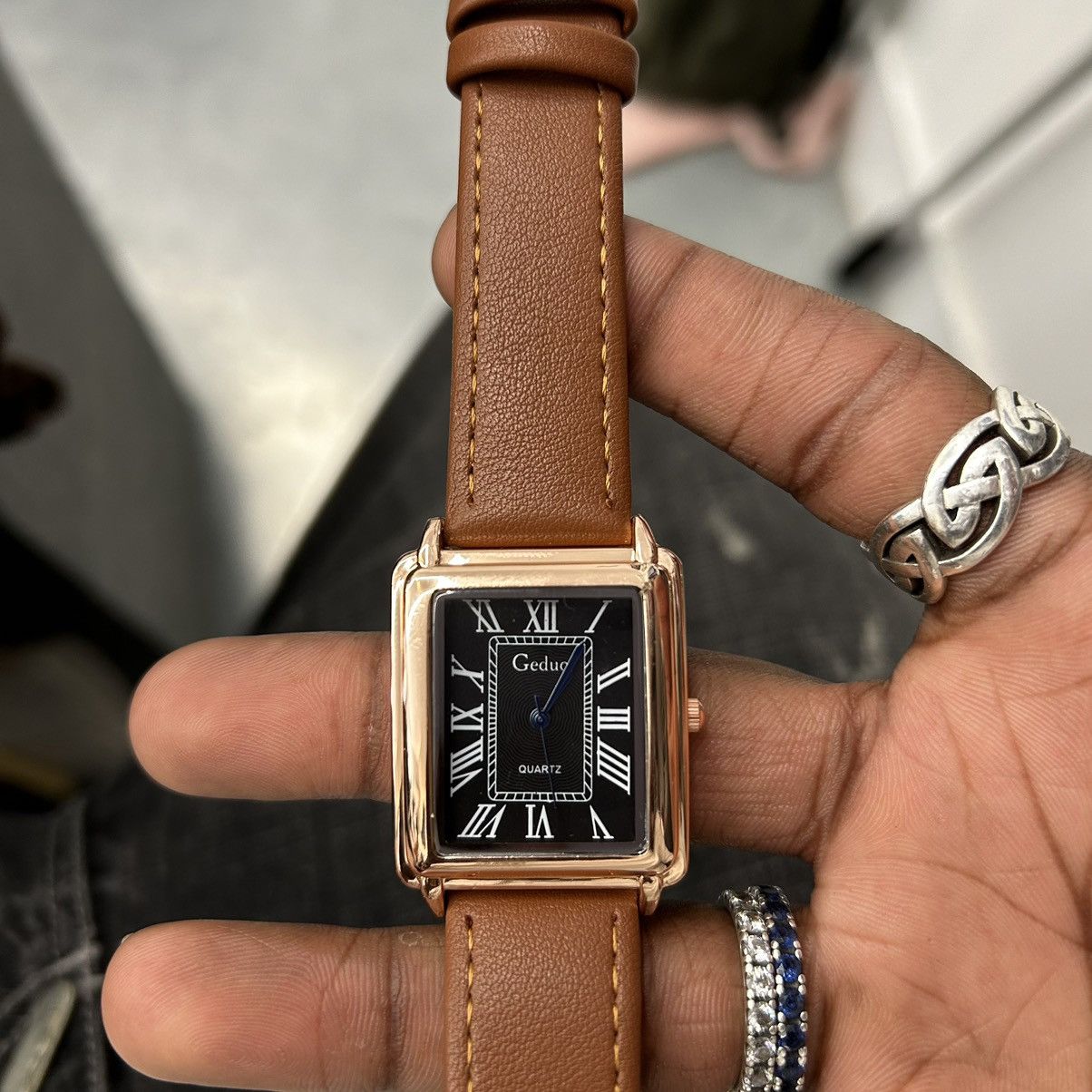 Japanese Brand Vintage 90s vintage retro luxury style quartz leather watch Size ONE SIZE - 4 Thumbnail