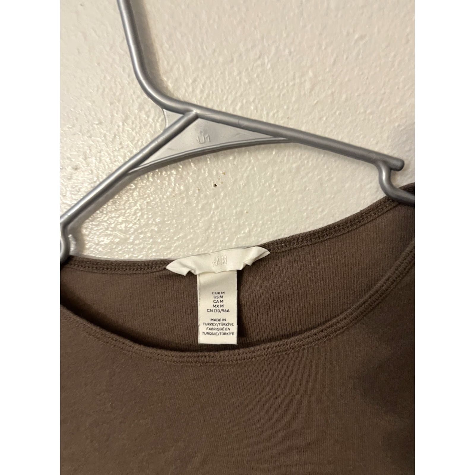 H&M H&M Women's T-Shirt Long Sleeve Purple Round Neck Small Size M / US 6-8 / IT 42-44 - 2 Thumbnail