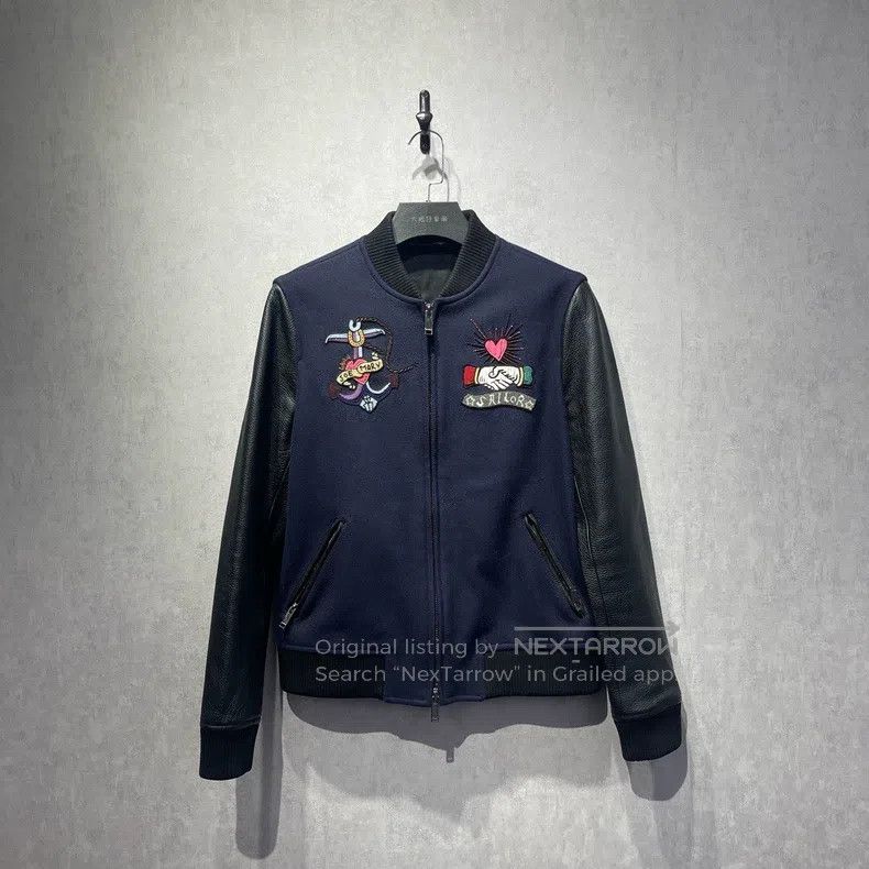 Valentino Beaded embroidered pattern patchwork jacket