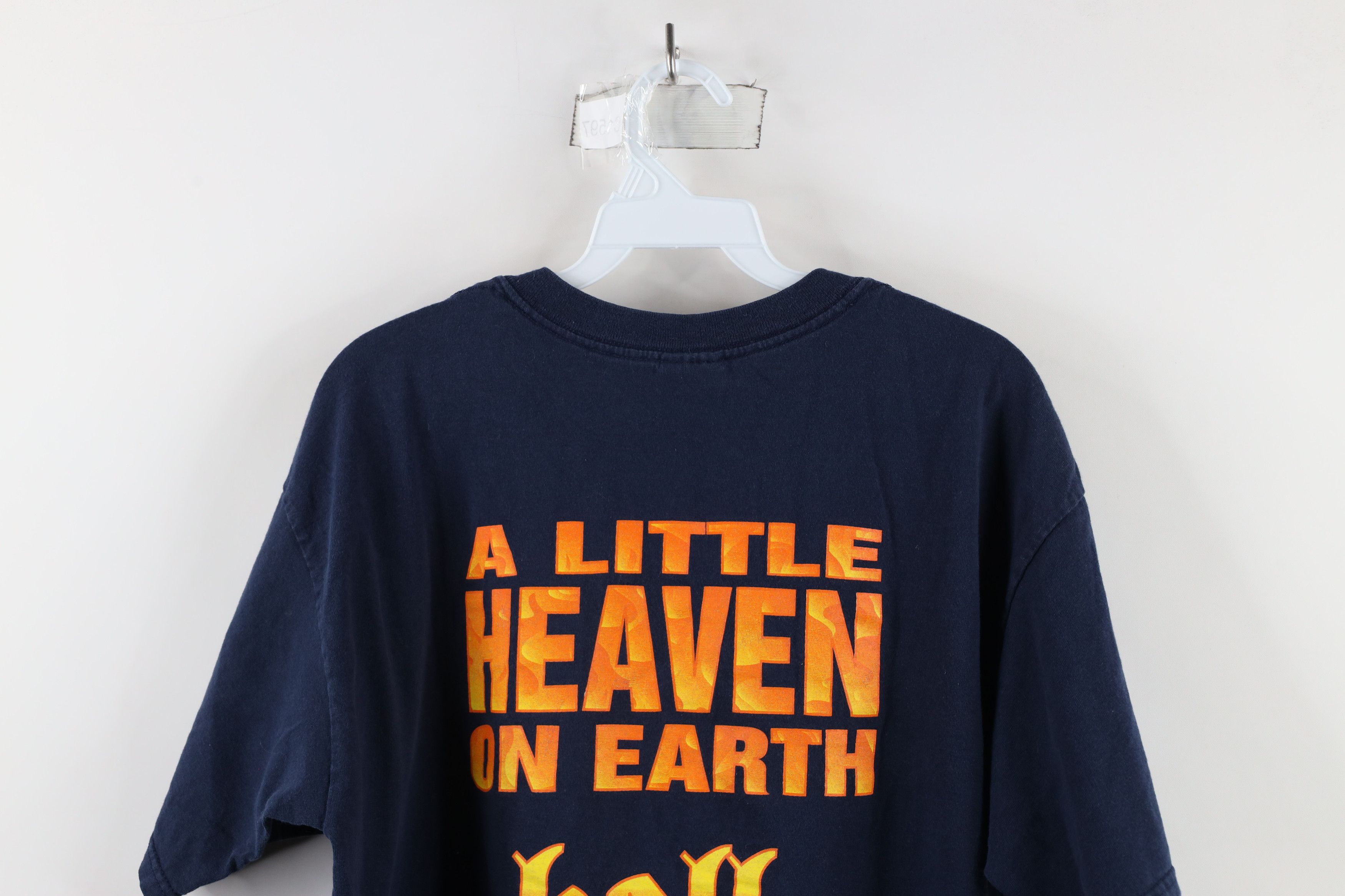 Vintage Vintage 90s Streetwear Hell Michigan Heaven On Earth T-Shirt Size US L / EU 52-54 / 3 - 8 Thumbnail