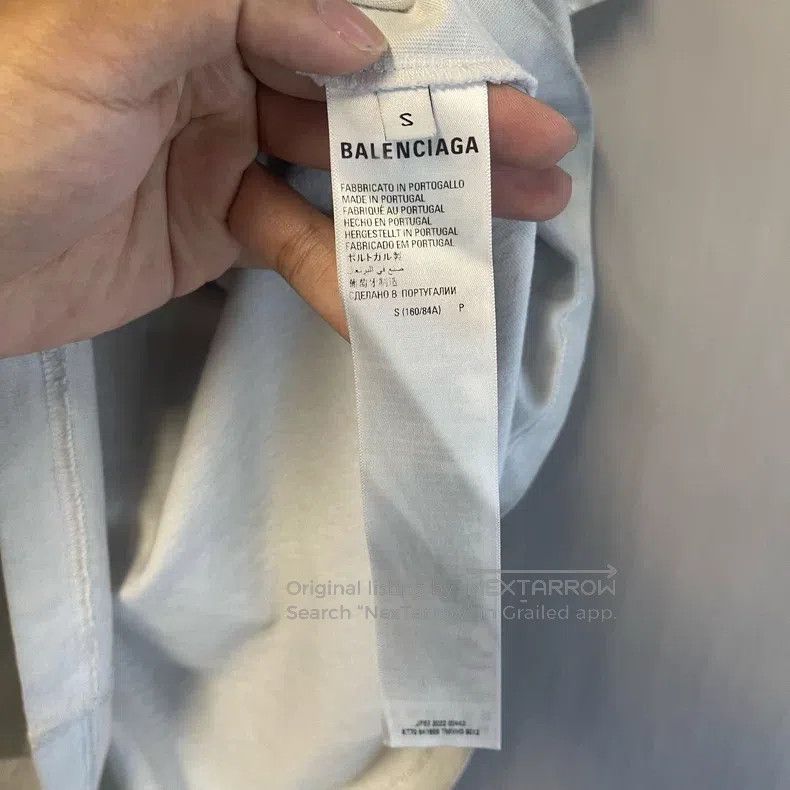 Balenciaga Balenciaga Rainbow letter distressed hole short-sleeved T- Size US S / EU 44-46 / 1 - 4 Thumbnail