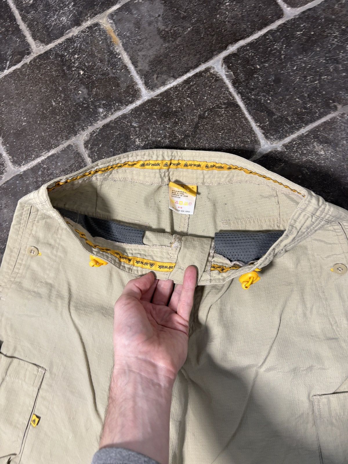 Airwalk 90s AirWalk Cargo Pants Vintage Ripstop Multi Drawstring Size US 30 / EU 46 - 9 Thumbnail