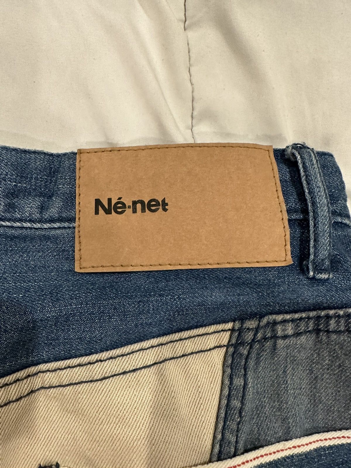 Ne Net Japanese Denim Patchwork Shorts