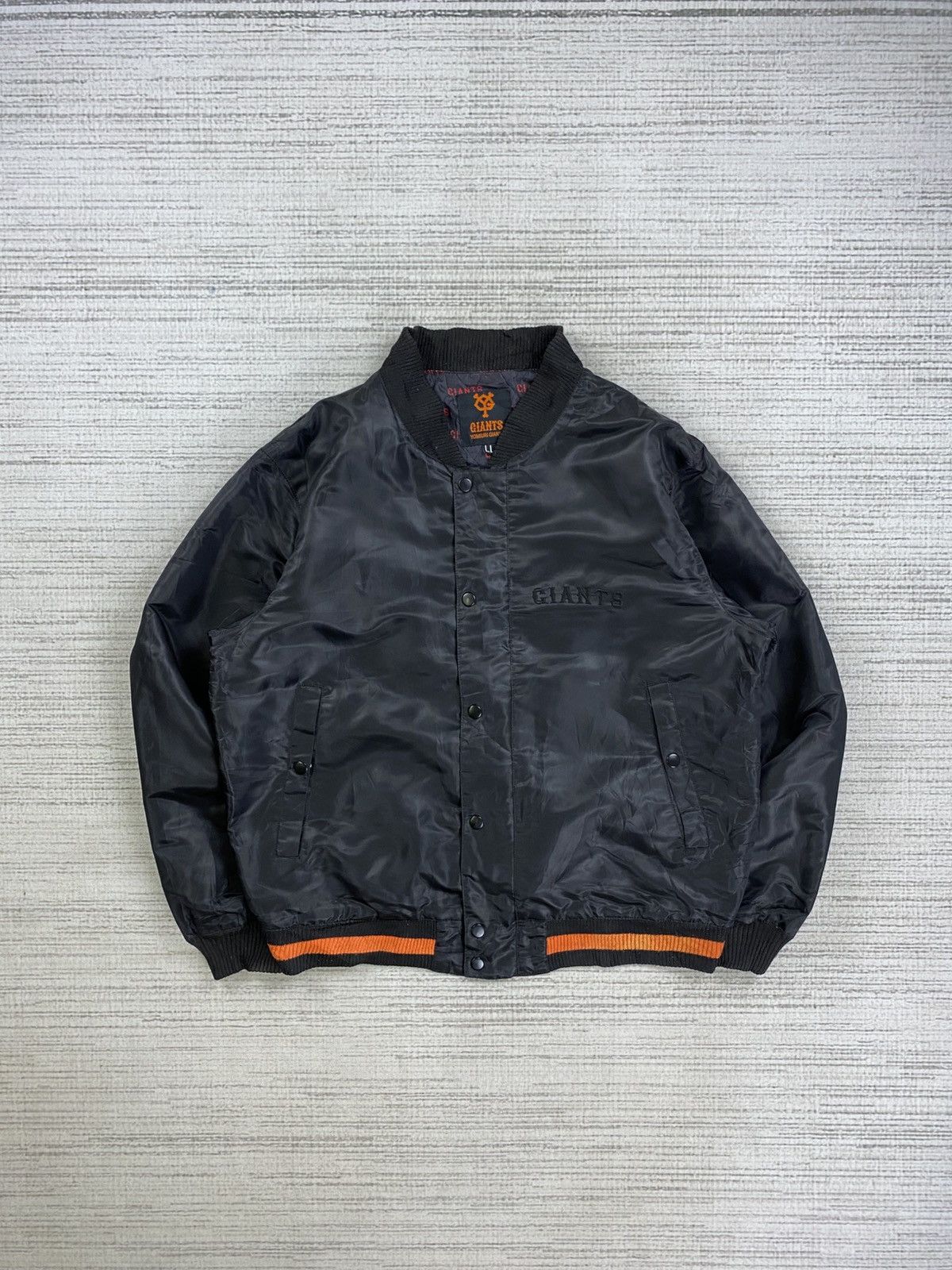 Giant × Vintage Vintage Yomiuri Giants Baseball Buttoned Bombers Jacket Size US L / EU 52-54 / 3 - 1 Thumbnail