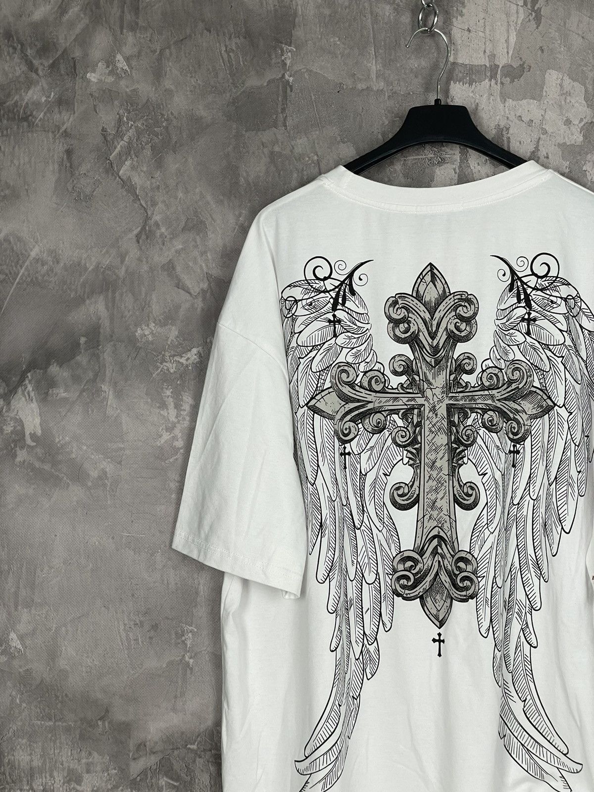 Affliction × Vintage Y2K Tapout Cross Logo Affliction Style Hype T Shirt Tee Size US XXL / EU 58 / 5 - 3 Thumbnail