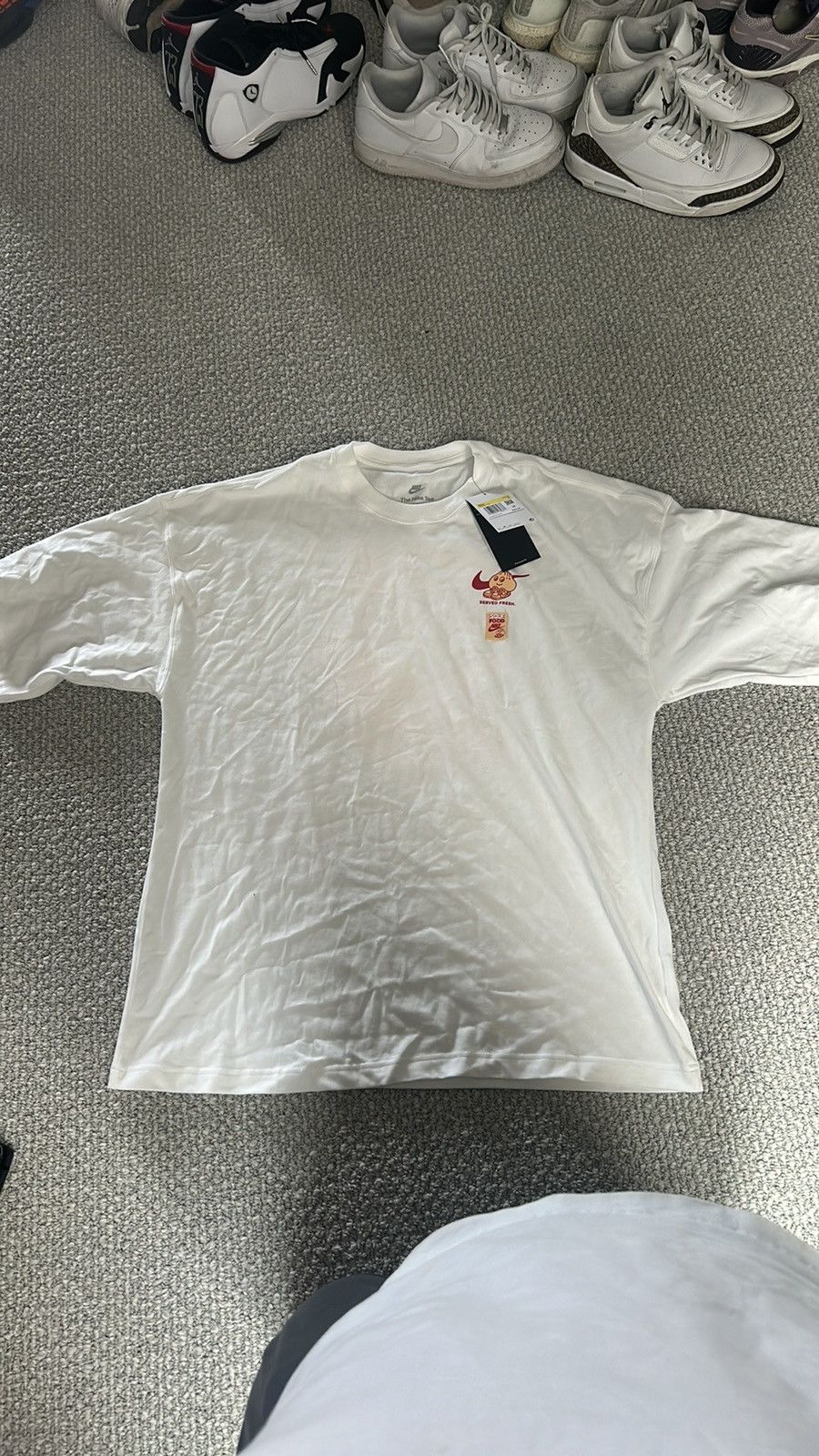 Nike Nike “Sole Food” oversized white t-shirt short sleeve Size US S / EU 44-46 / 1 - 1 Thumbnail