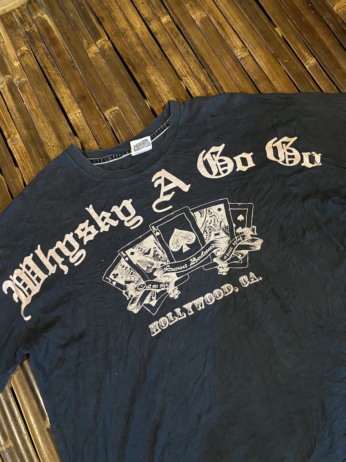 Vintage WHISKY A GOGO PUNK TSHIRT Size US XL / EU 56 / 4 - 2 Thumbnail