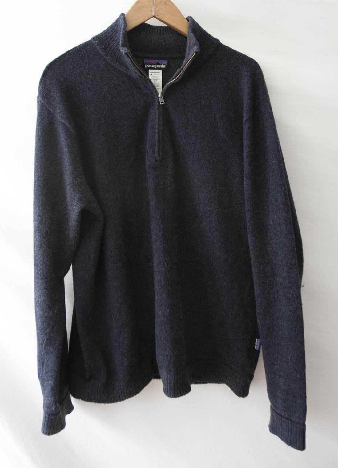 Patagonia Patagonia Sweater Lambswool / Nylon Size M Dark Blue Size US M / EU 48-50 / 2 - 1 Thumbnail