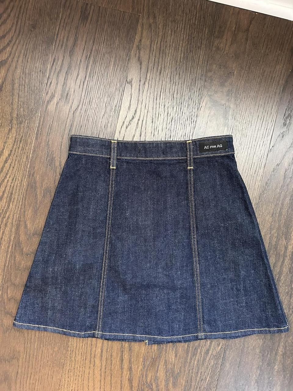 Alexa Chung Dark Denim Alexa Chung Mini Skirt Size 28" / US 6 / IT 42 - 2 Thumbnail