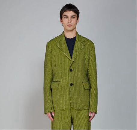 Marni o1w1db11024 Jacquard Jacket in Green Size US S / EU 44-46 / 1 - 1 Thumbnail