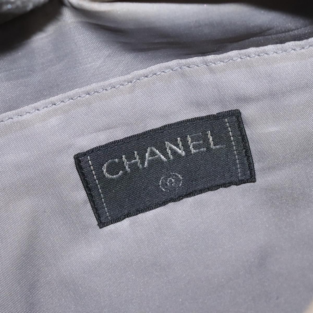 Chanel CHANEL Tote Bag Pvc Canvas Greige Silver CC Size ONE SIZE - 15 Thumbnail