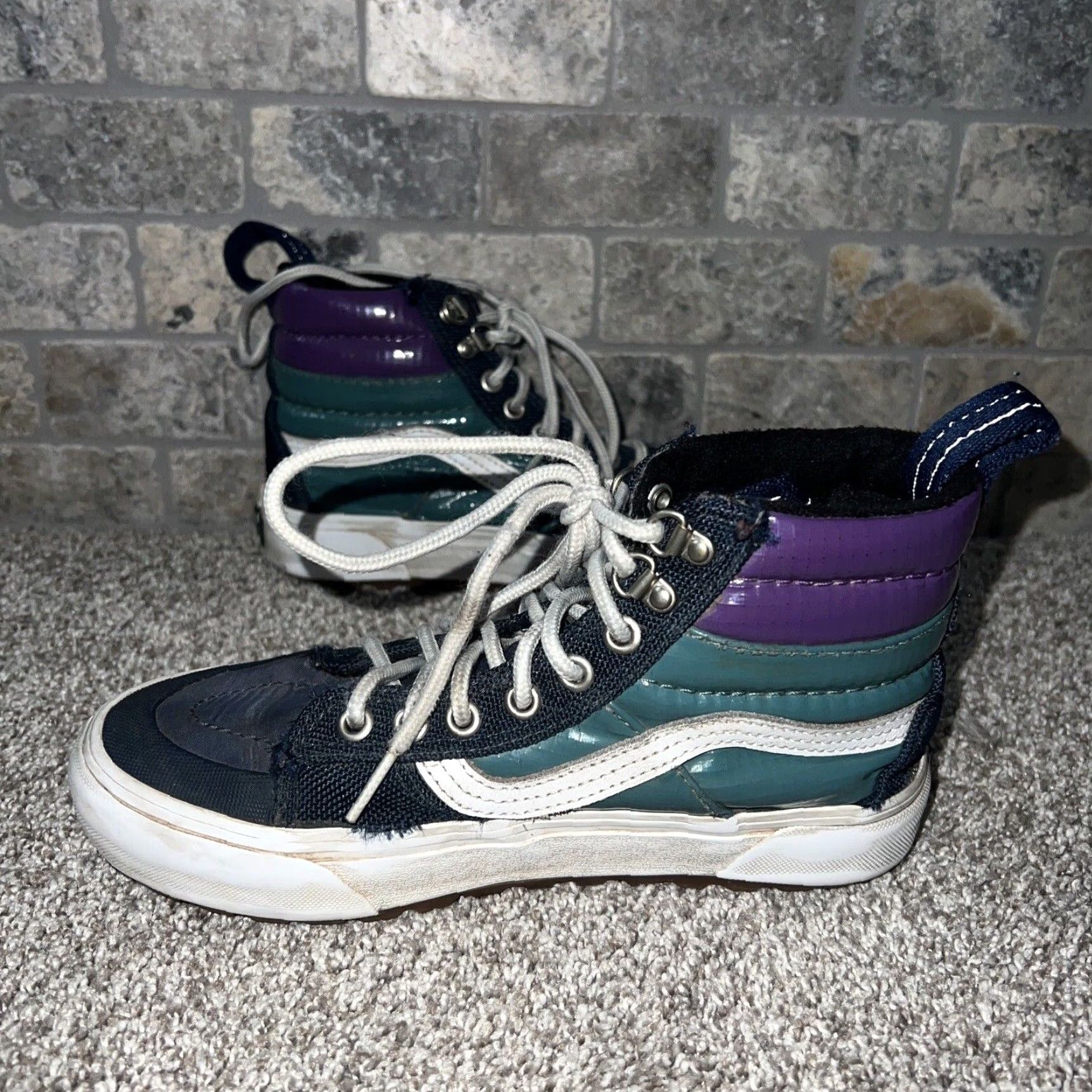 Vans VANS Off The Wall High Top Lace Up Shoes Mens Size 5 Multicolor Sneaker Size US S / EU 44-46 / 1 - 3 Thumbnail