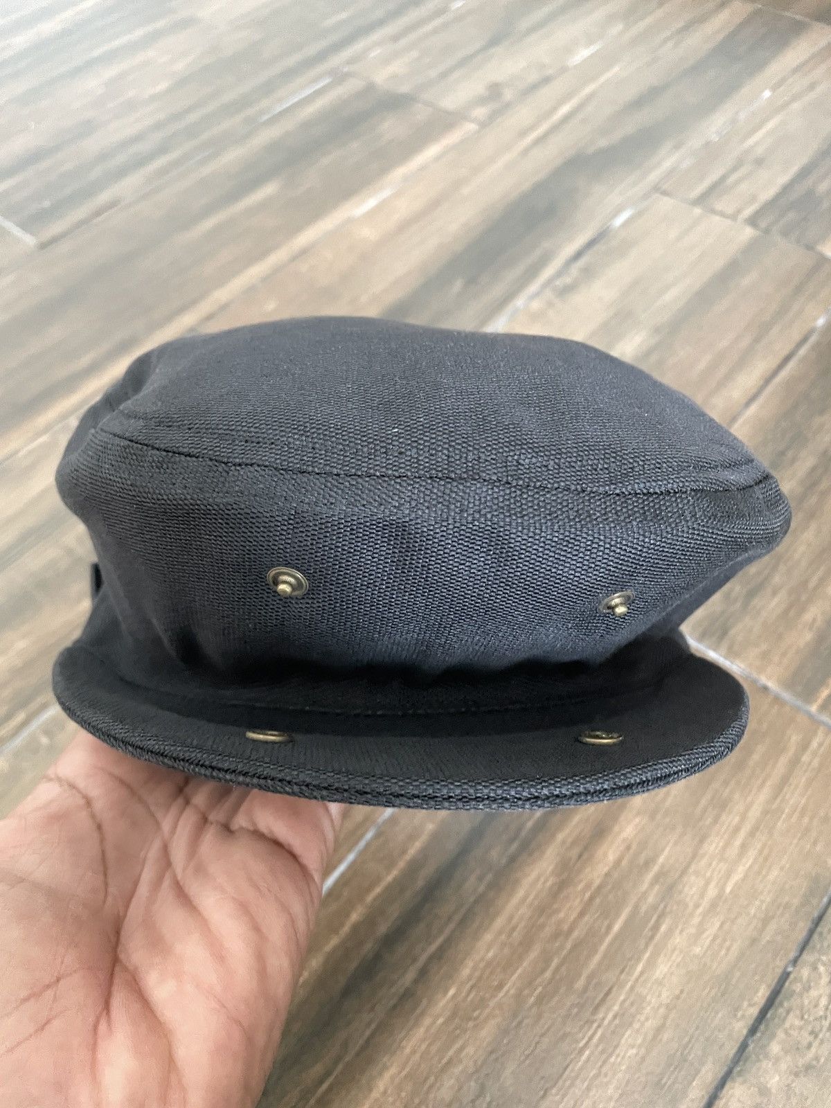 Gucci Gucci Sherry Hunting / Golf Hat Cap Poleyster Cotton Black Size ONE SIZE - 4 Thumbnail