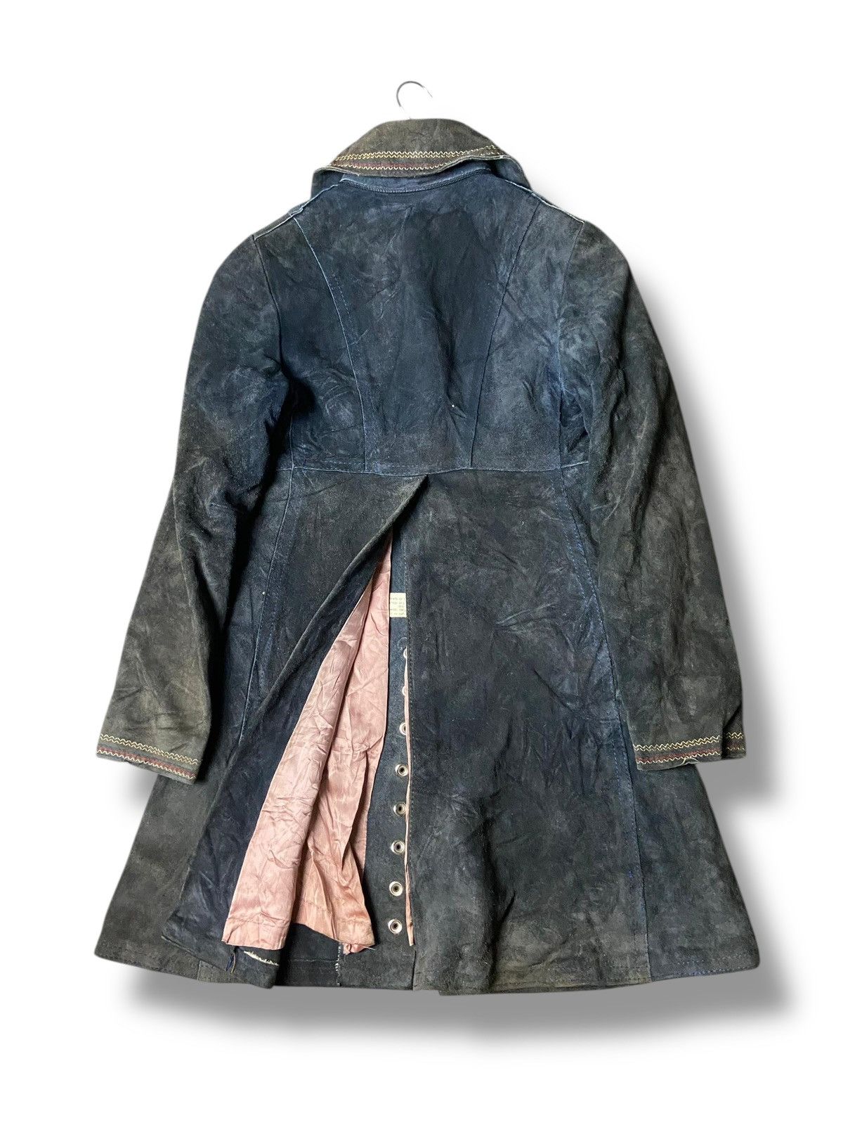 Japanese Brand Vintage Gassy Jack Mercantile Leather Suede Jacket (160) Size XXS / US 00 / IT 34 - 8 Thumbnail