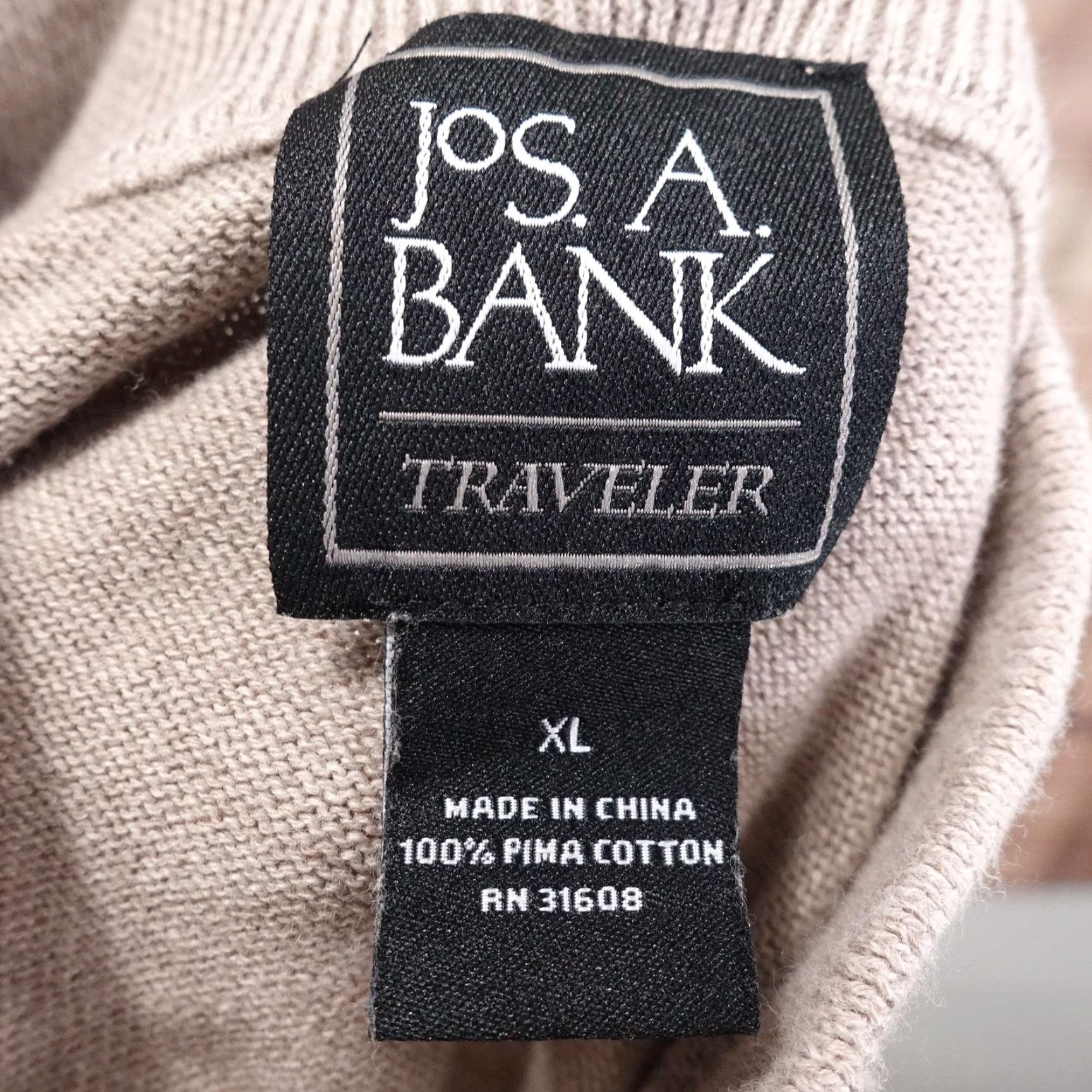 Jos. A. Bank VINTAGE Jos A. Bank Traveler Sweater Mens XL Knit Pullover 1/4 Zip Mock Neck Casual Size US XL / EU 56 / 4 - 7 Thumbnail