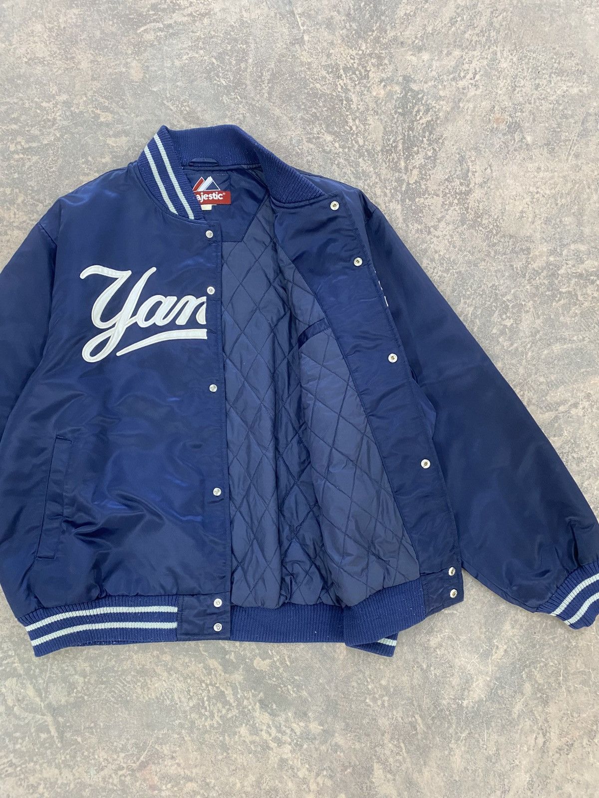 Majestic Majestic Yankees Baseball Bomber Jacket 90s Mlb Size US XL / EU 56 / 4 - 9 Thumbnail