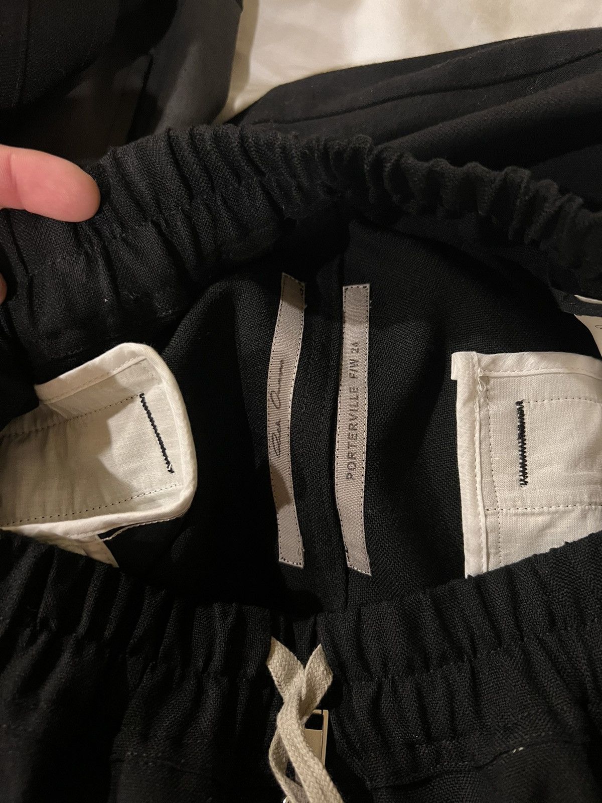 Rick Owens Porterville Wool Wide Leg Cargo Pants Size 28" / US 6 / IT 42 - 8 Thumbnail