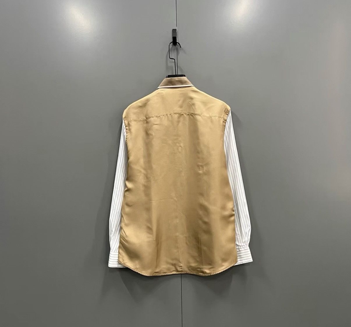 Burberry Burberry Logo Intarsia Spliced Shirt J41 Size S / US 4 / IT 40 - 2 Thumbnail