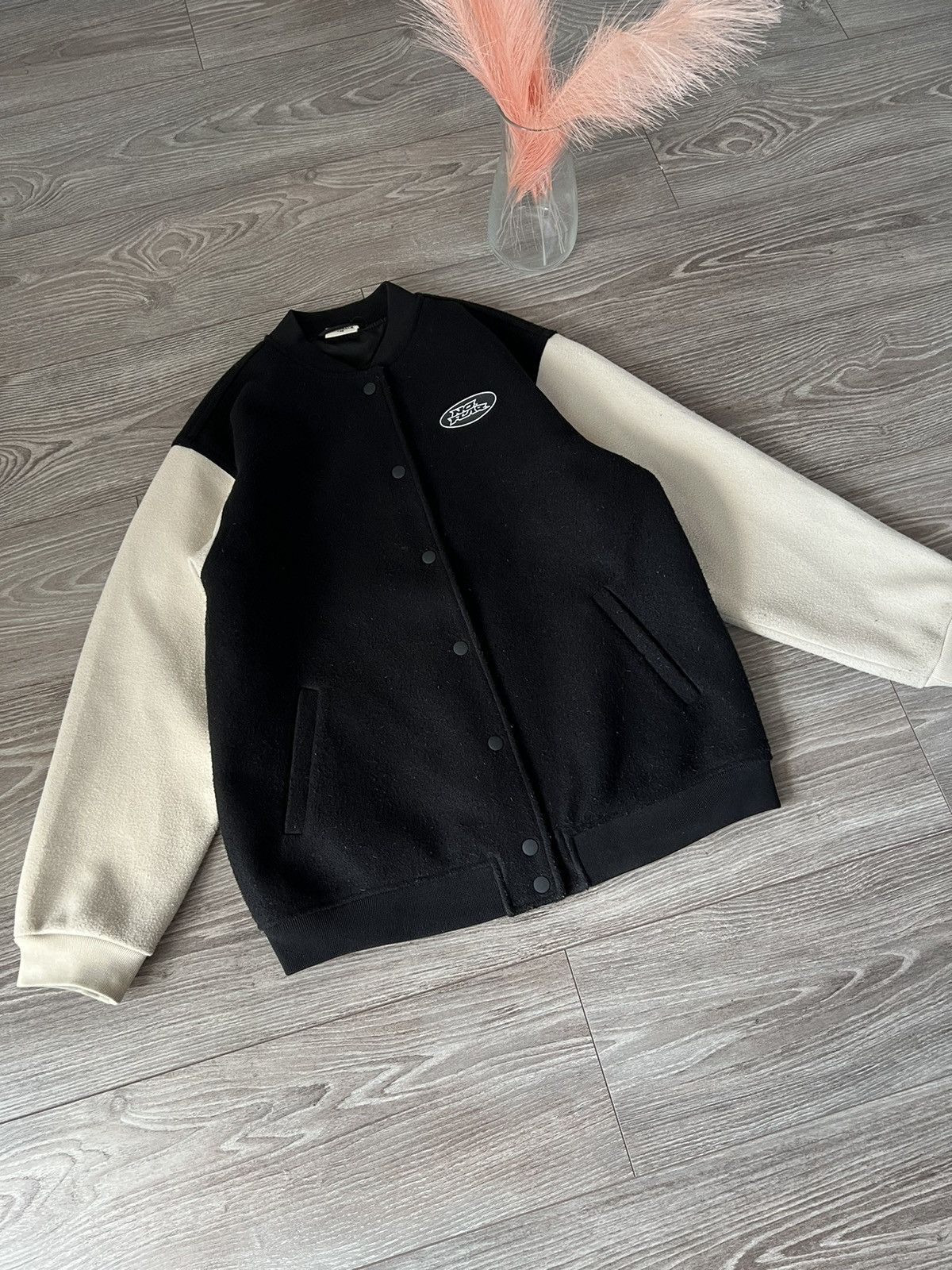 Designer × H&M × No Fear ‼️Teddy Fleece No Fear x H&M Big Logo Avant garde Bomber ‼️ Size US M / EU 48-50 / 2 - 11 Thumbnail