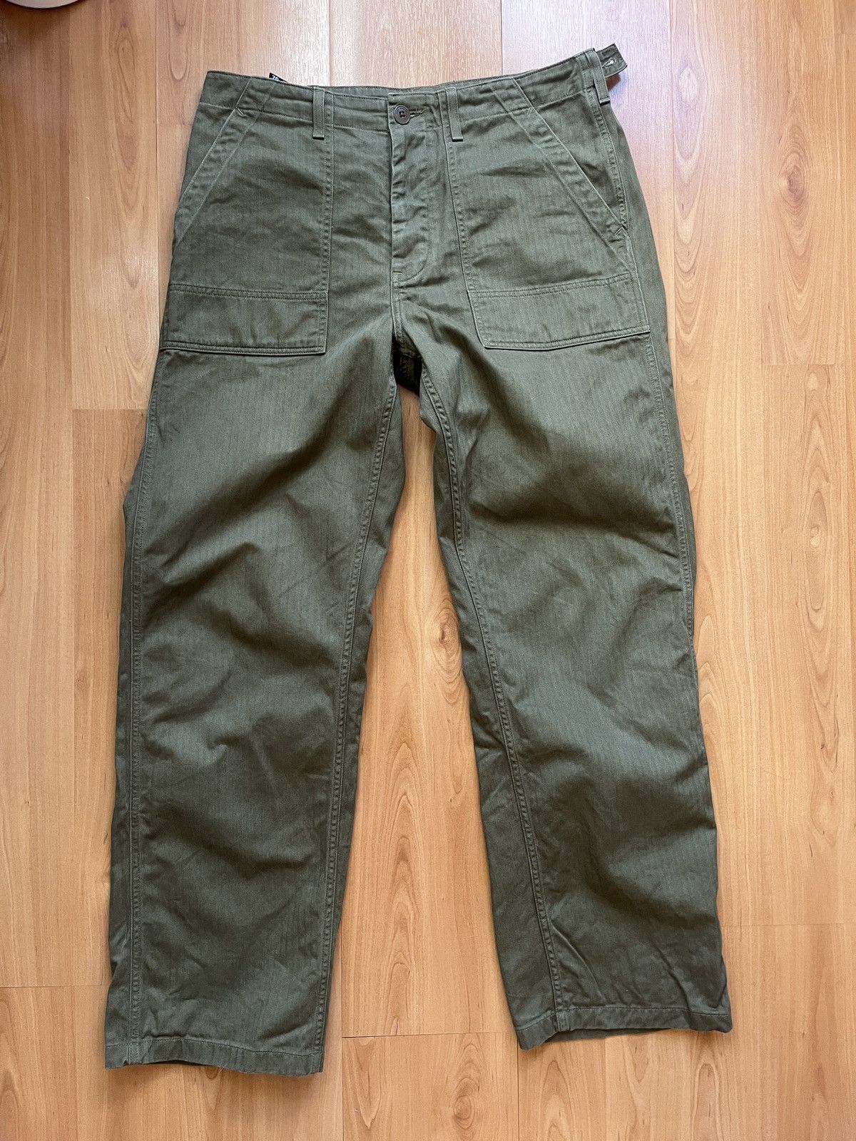 Nudie Jeans Tuff Tony Fatigue Pants Olive size 31(32-34)