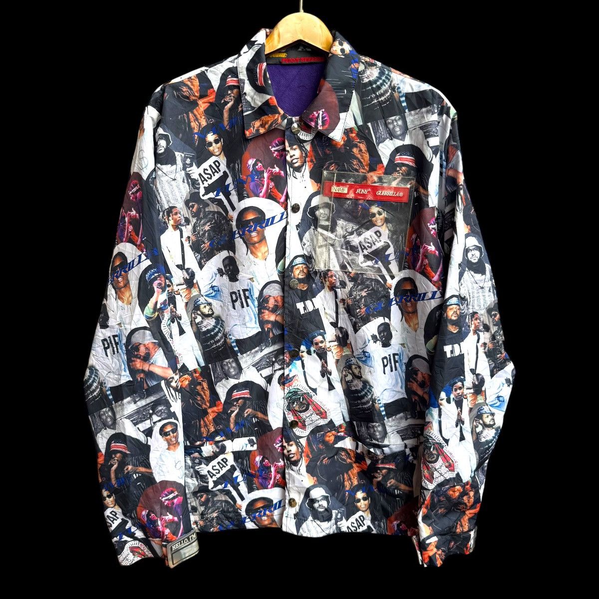 Grailed × Rap Tees ASAP Travis Scott Hip Hop Streetwear Style Jacket Size US XL / EU 56 / 4 - 1 Thumbnail
