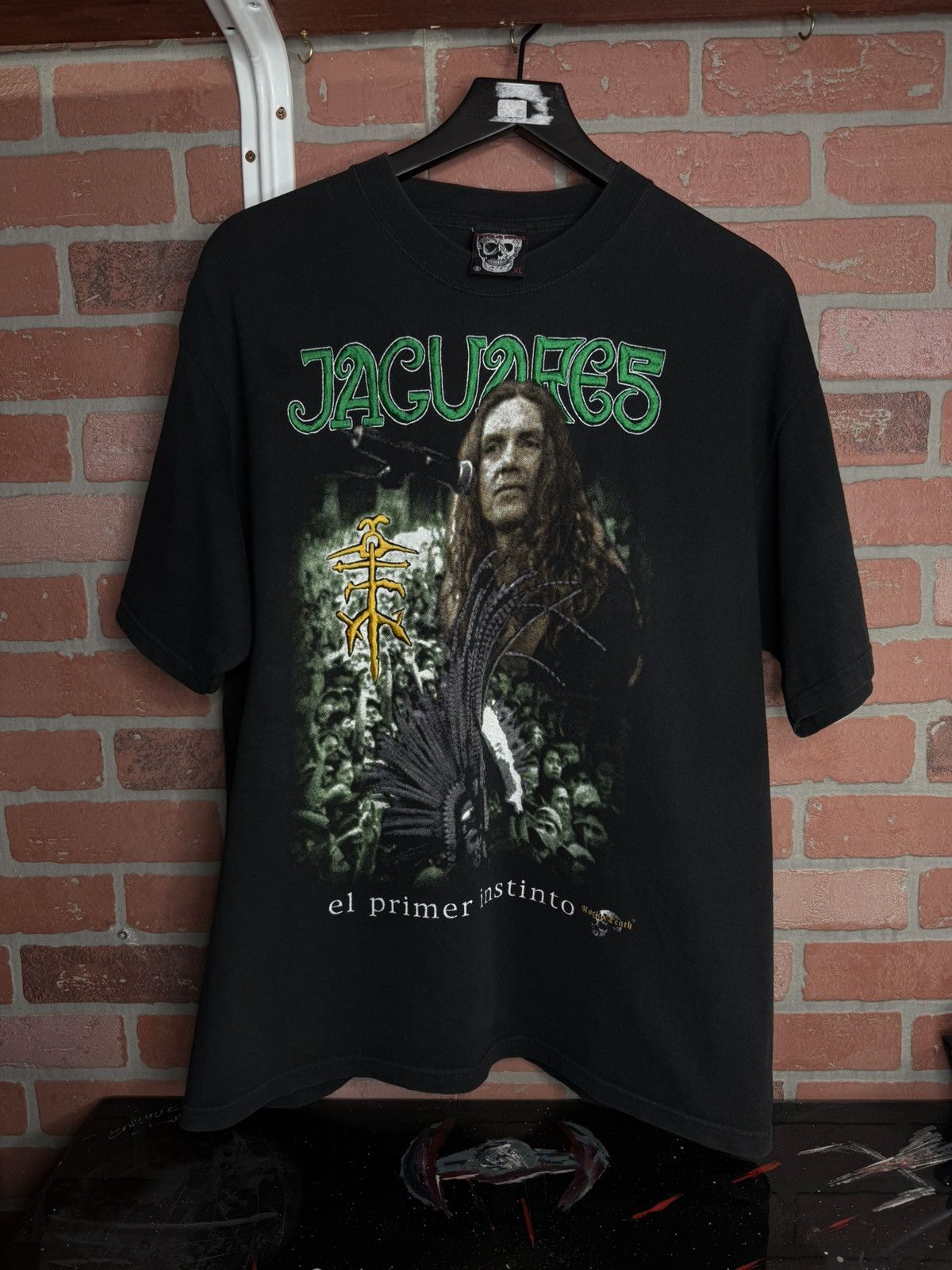 Vintage Jaguares Band T-Shirt Vtg Mexico Tour Tee Large