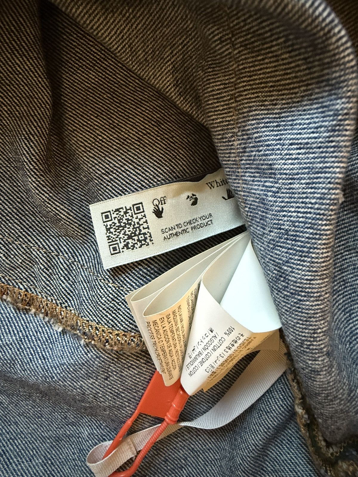 Off-White OFF WHITE denim patchwork jacket FALL/WINTER 2020 Collection Size US XL / EU 56 / 4 - 13 Thumbnail