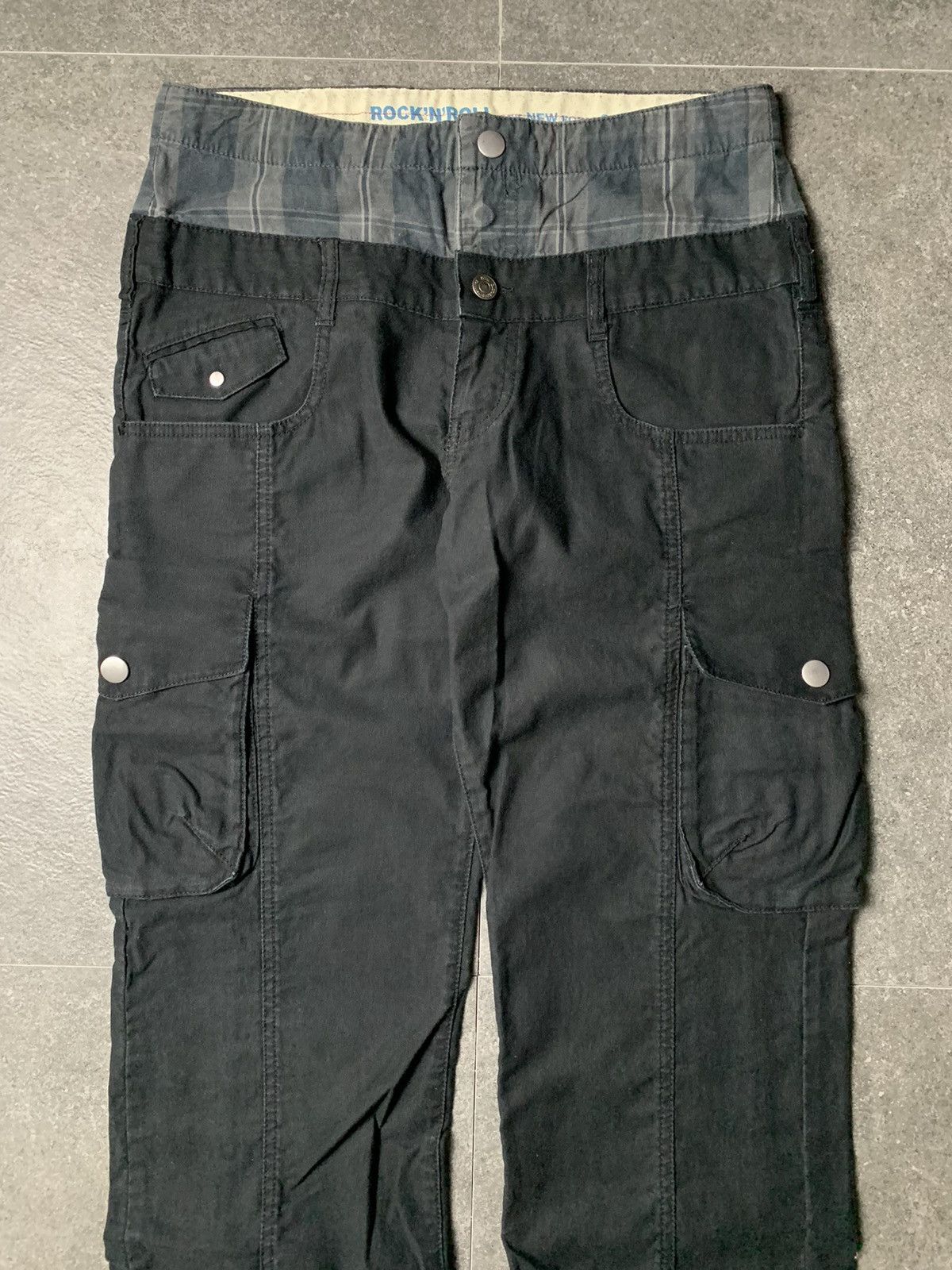 PPFM 2000s PPFM Double Waist Panelled Cargo Pants Size US 29 - 3 Thumbnail