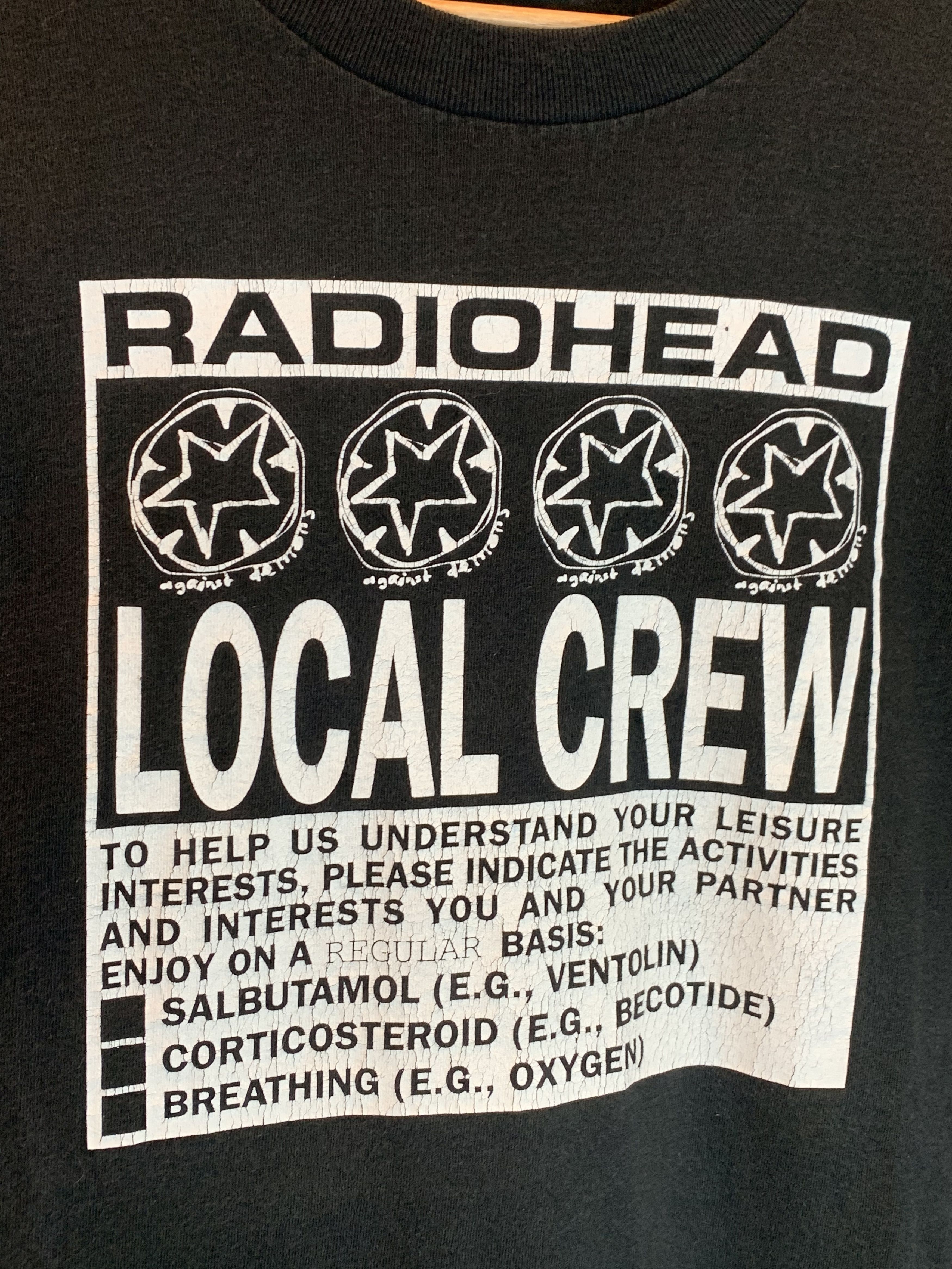 Band Tees *RARE* Vintage 90’s Radiohead Local Crew Single Stitch Shirt Size US L / EU 52-54 / 3 - 2 Thumbnail
