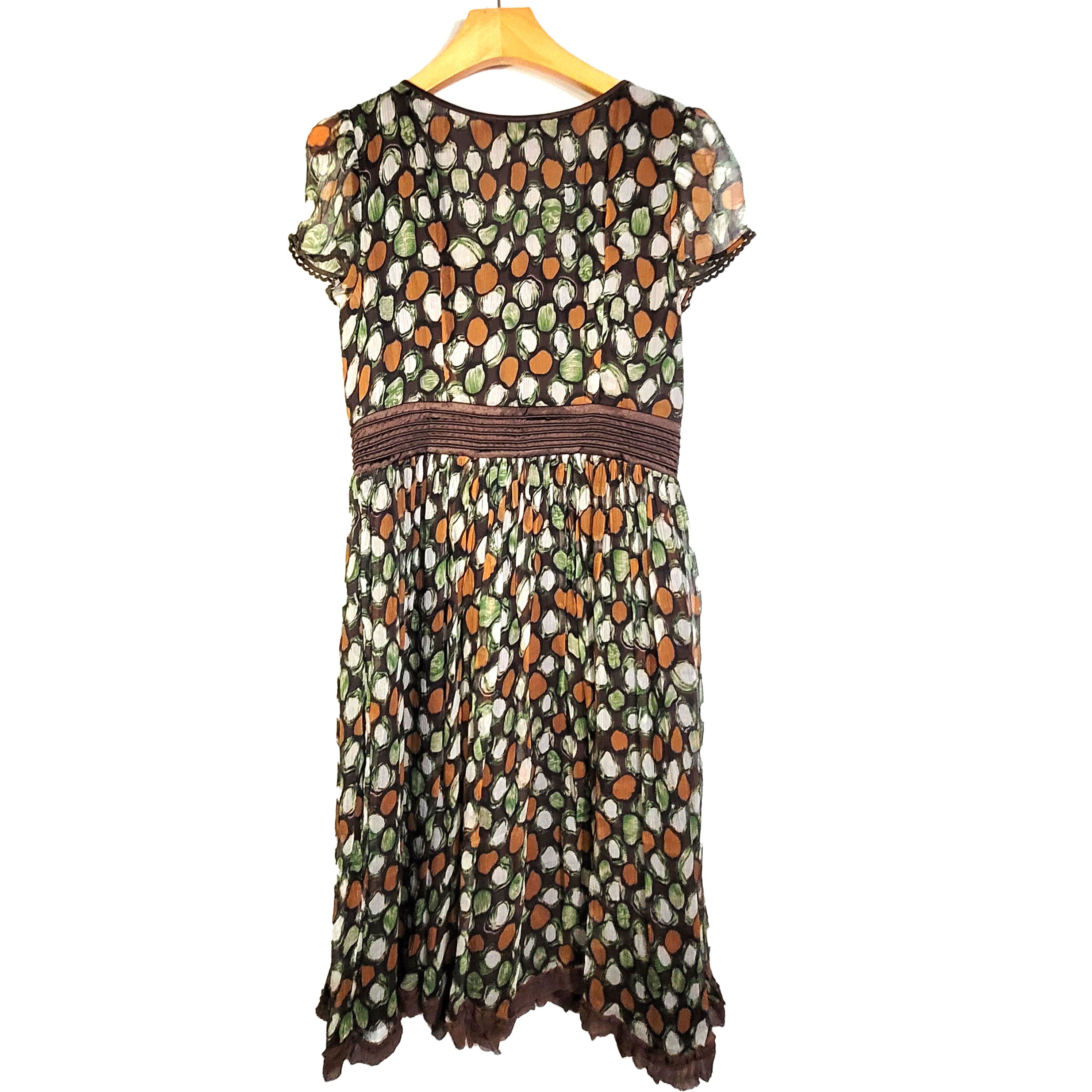 Other Women's Size XXS Silk Short Sleeve Dress SAA568 Size XXS / US 00 / IT 34 - 2 Thumbnail