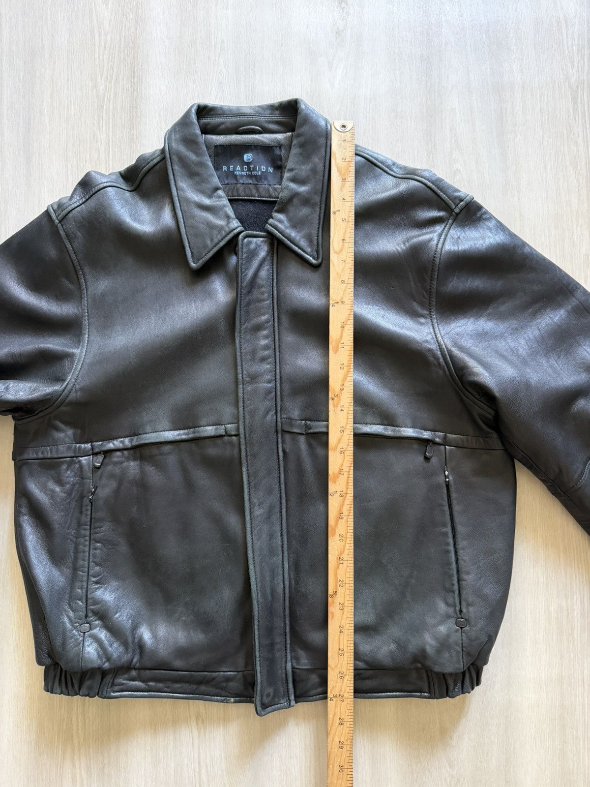 Kenneth Cole Vintage Kenneth Cole Reaction Classic Leather Bomber Sz M Size US M / EU 48-50 / 2 - 16 Thumbnail