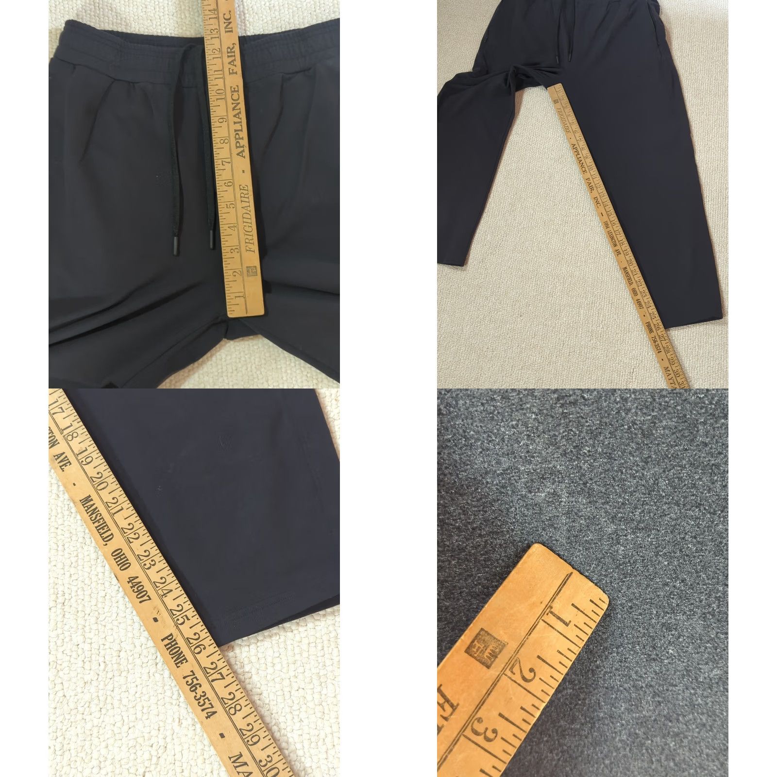 Vintage Public Rec Gamechanger Pants Mens 34x26 2 Black 1 Gray Nylon Spandex Tapered Ankle Zip Pocket Activewear Athleisure Slim Fit Regular Mens Size US 34 / EU 50 - 9 Thumbnail