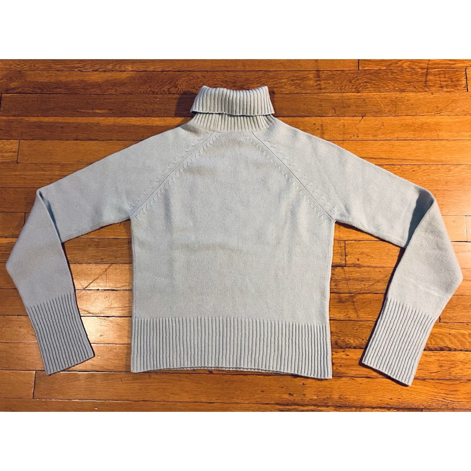Vintage C3 100% Cashmere Turtleneck Sweater Women’s Large Blue Shirt Womens L Pullover Knitting Classic, Designer, Outdoor Vintage: No Size L / US 10 / IT 46 - 6 Thumbnail