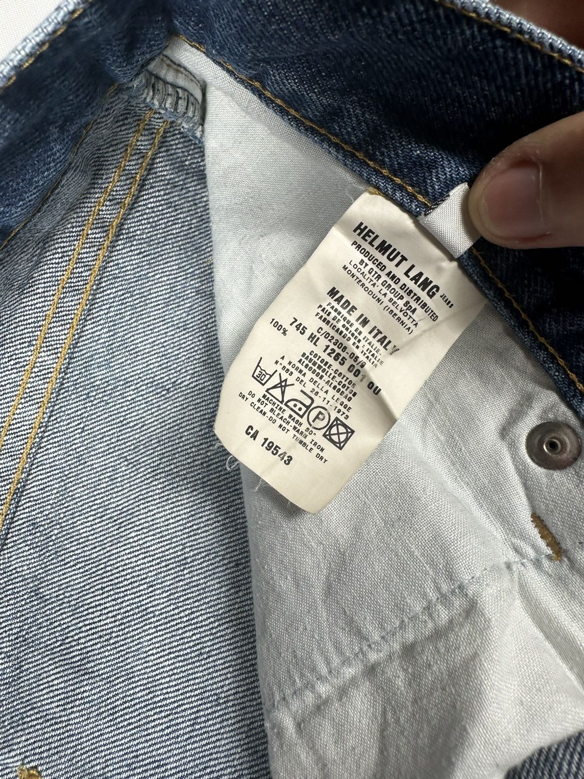 Helmut Lang × Vintage Archive Helmut Lang Denim Cargo One Pocket Size US 32 / EU 48 - 16 Thumbnail